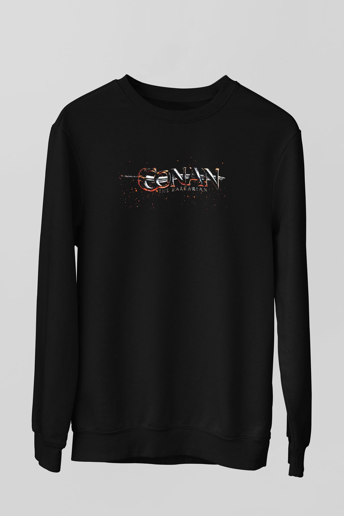 Conan the Barbarian Siyah Unisex Sweatshirt