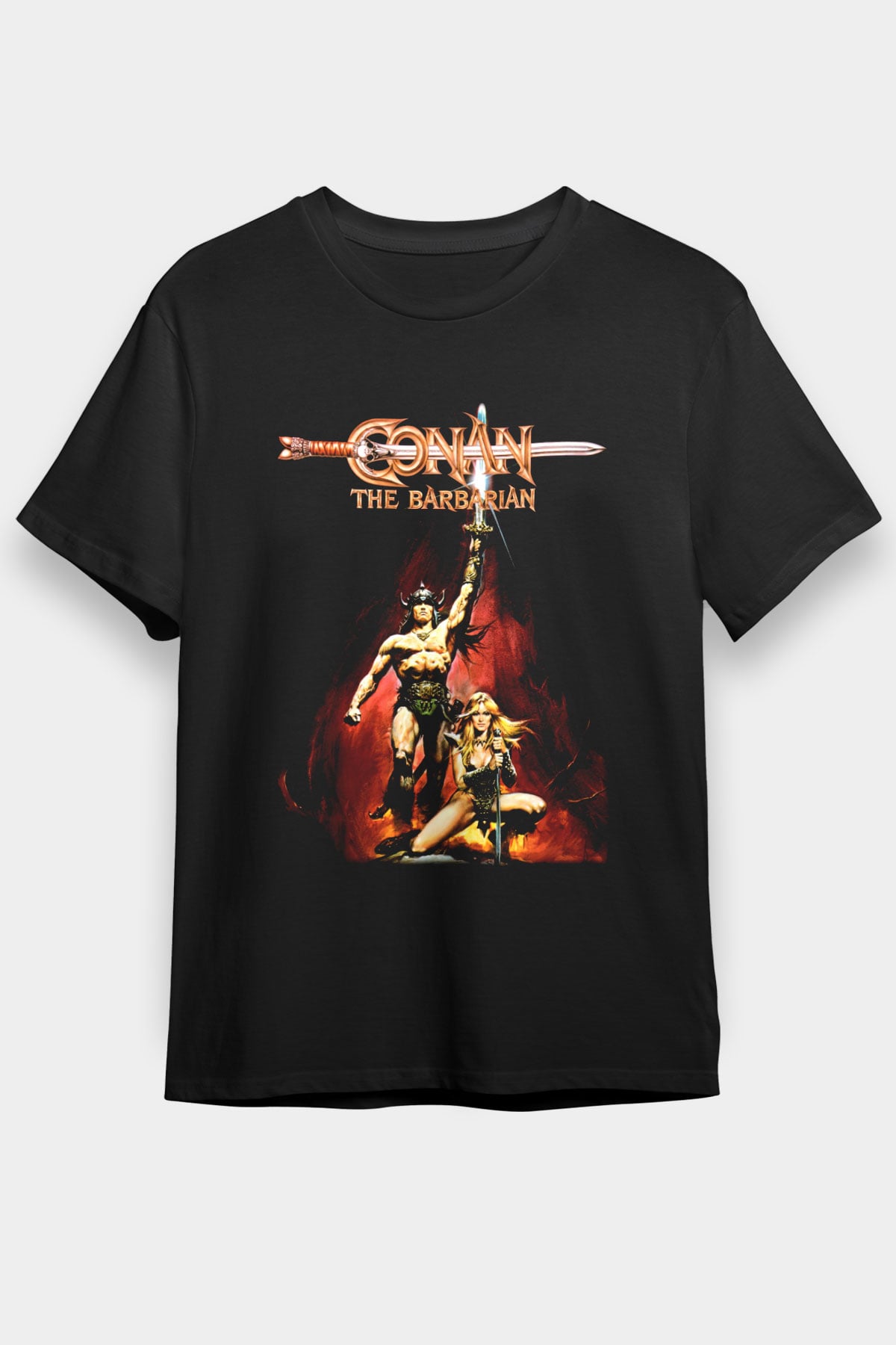 Conan The Barbarian Siyah Unisex Tişört