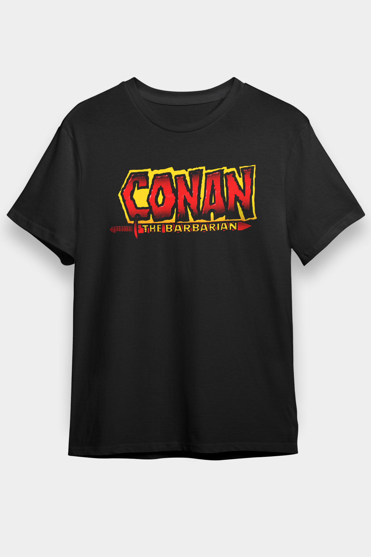 Conan the Barbarian Siyah Unisex Graphic Tee - STREETWEAR