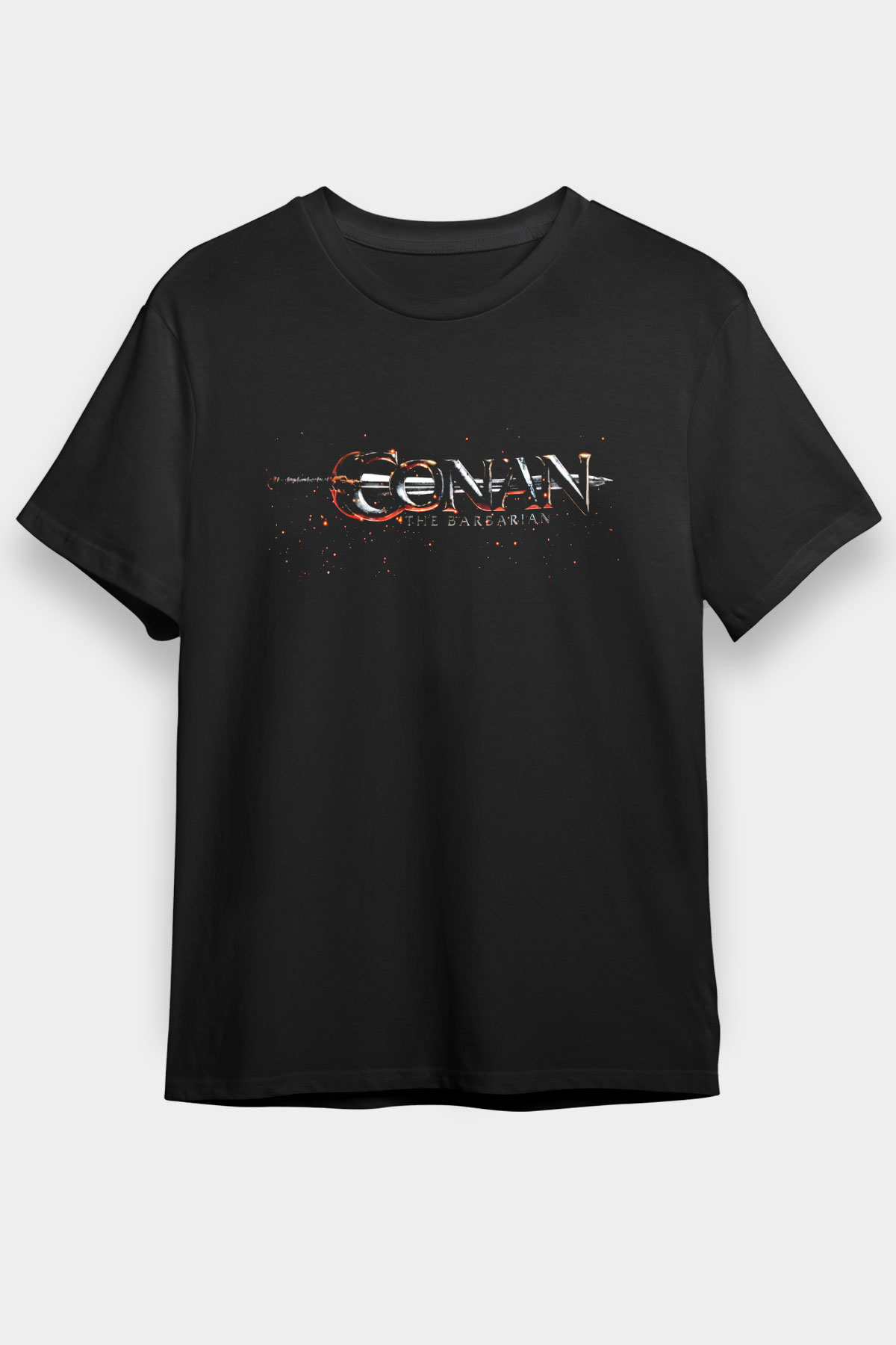 Conan the Barbarian Siyah Unisex Graphic Tee - STREETWEAR