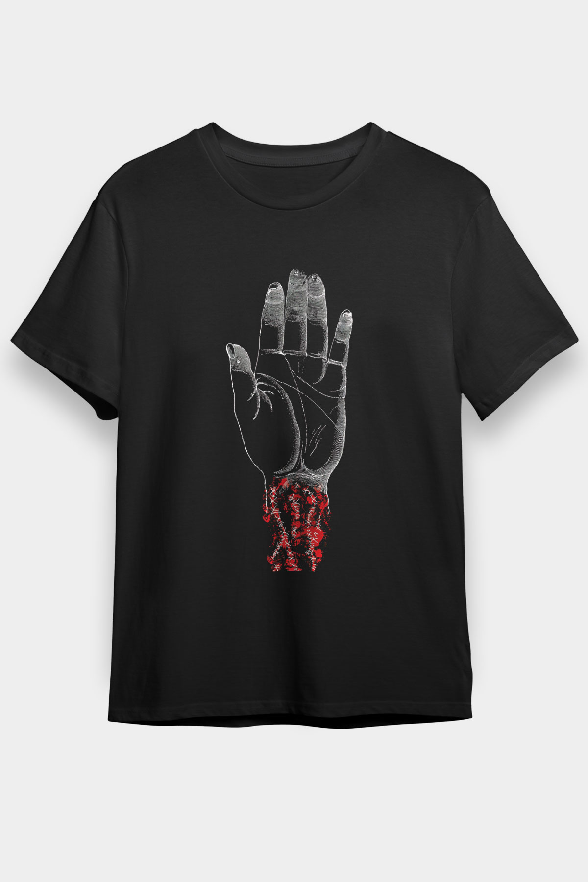 Converge Baskılı Unisex Siyah Tişört