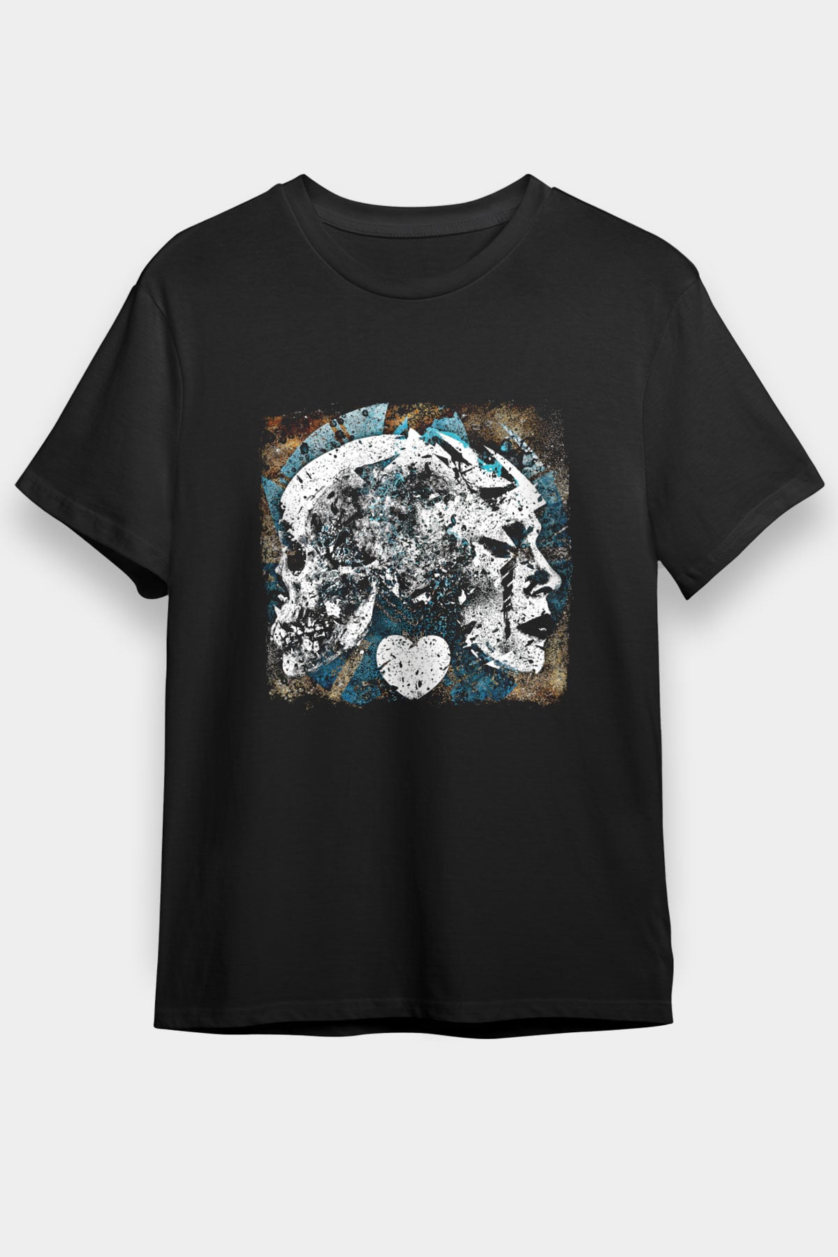 Converge Baskılı Unisex Siyah Tişört