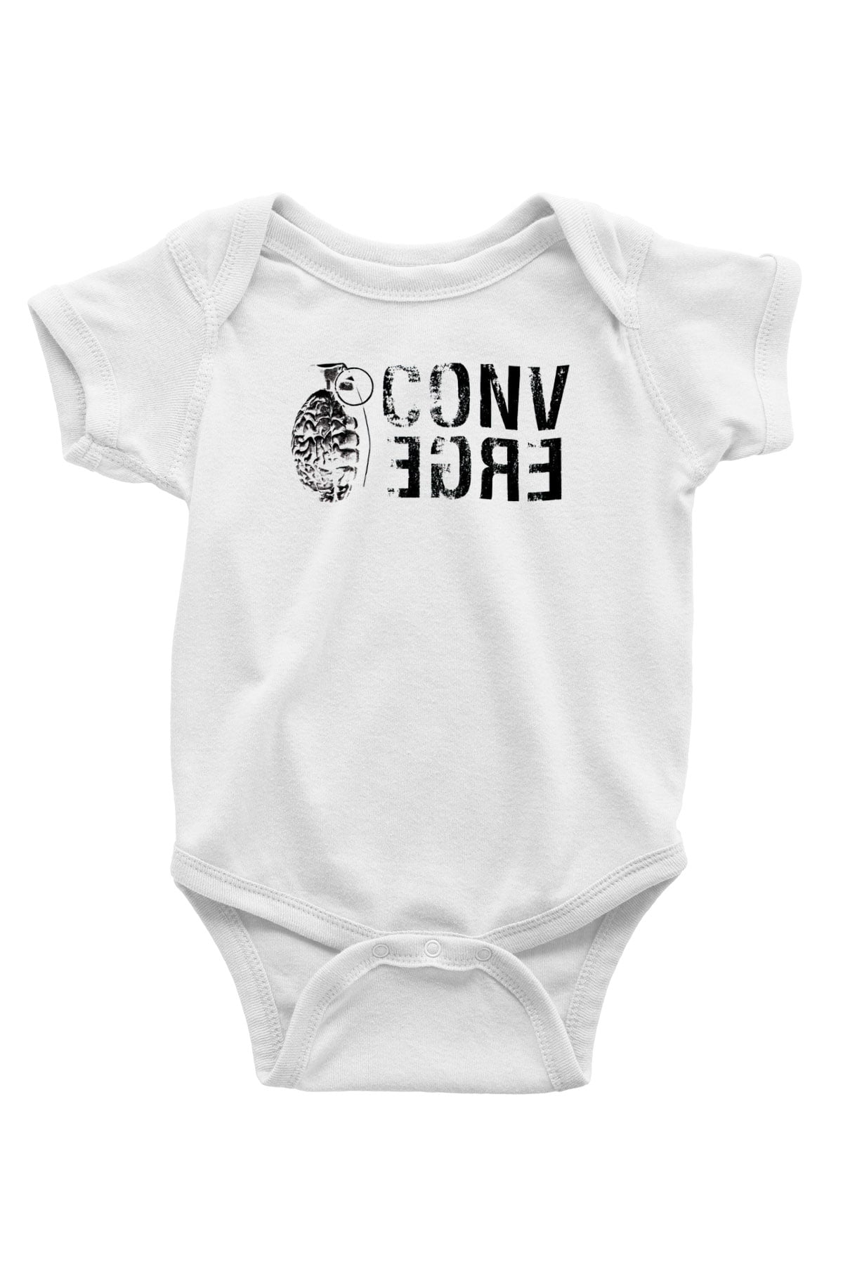 Converge Beyaz Bebek Body - Zıbın