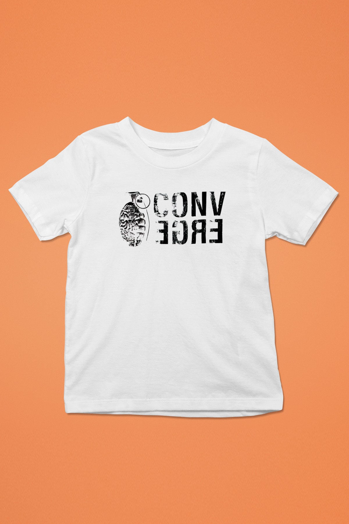 Converge Beyaz Unisex Çocuk Tişört