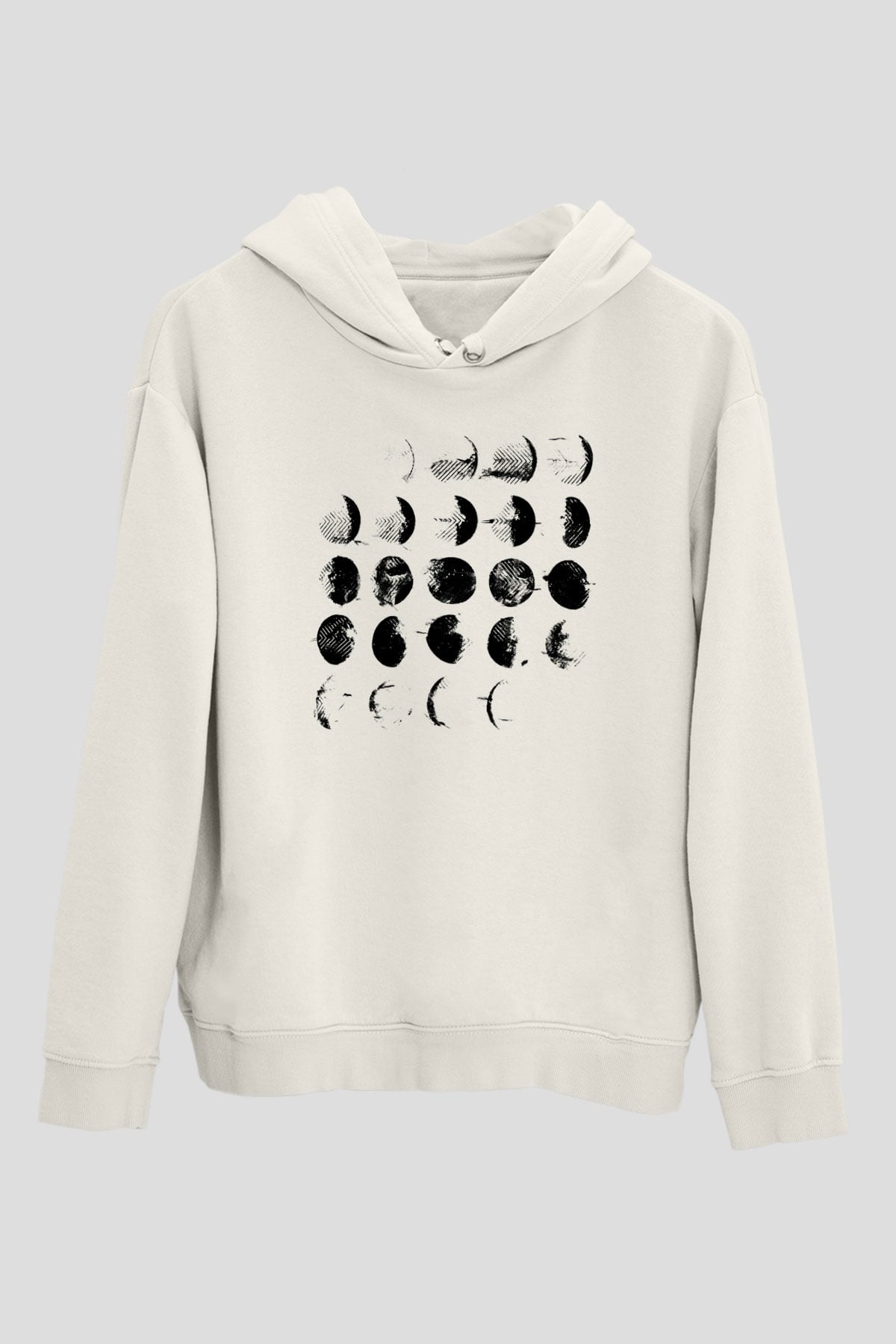 Converge Beyaz Unisex Kapşonlu Sweatshirt