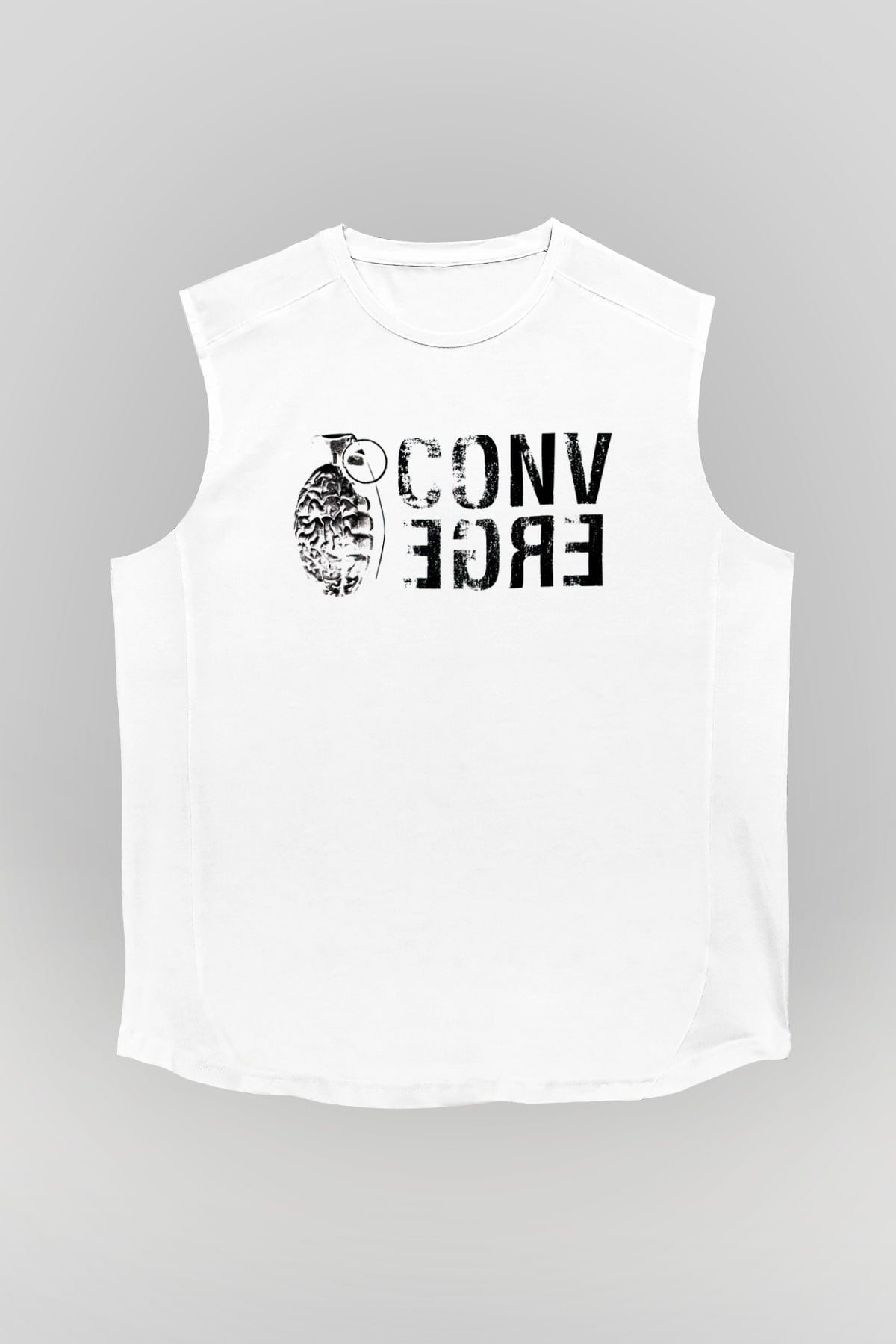Converge Beyaz Unisex Kolsuz Tişört