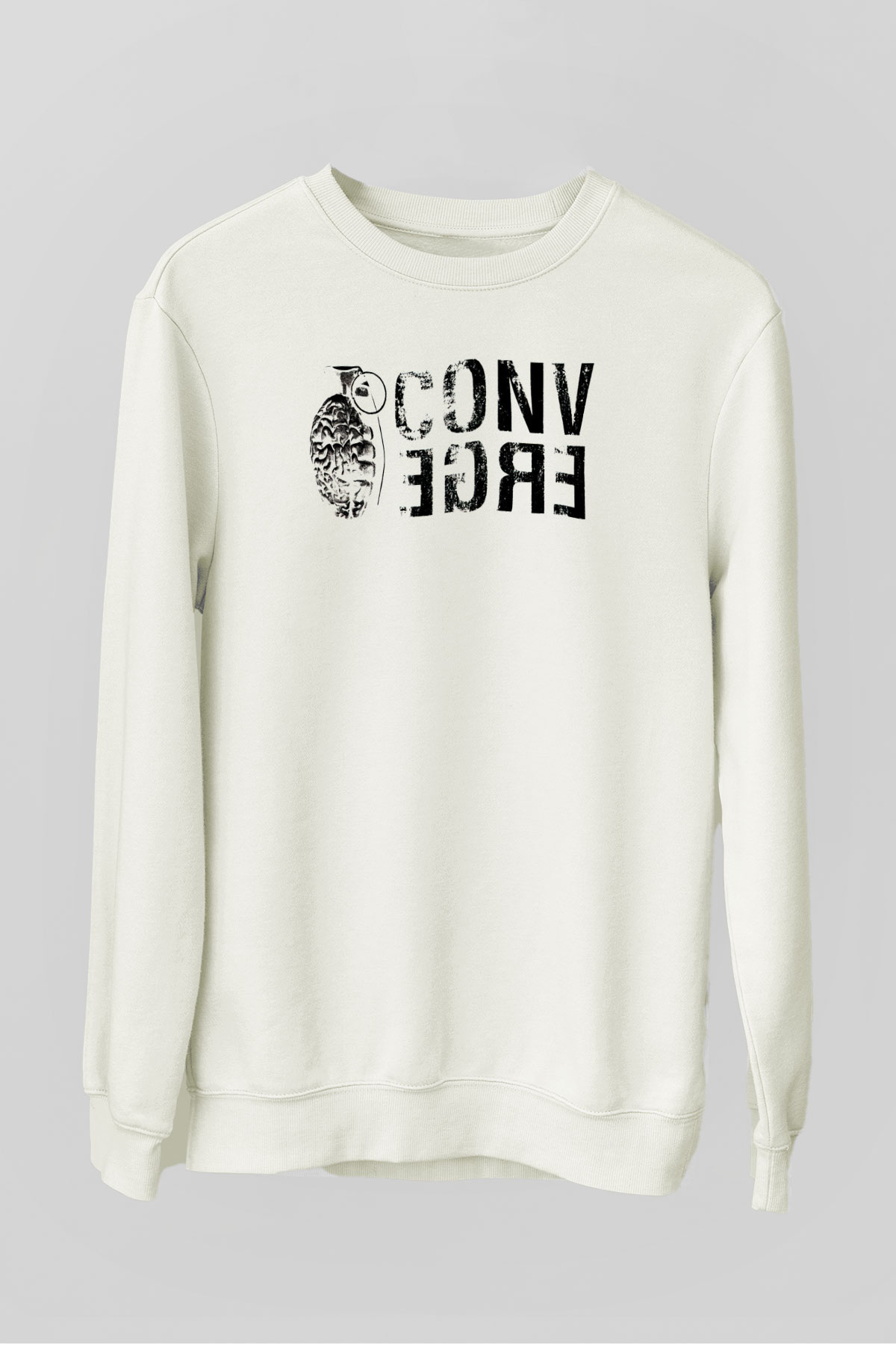 Converge Beyaz Unisex Sweatshirt