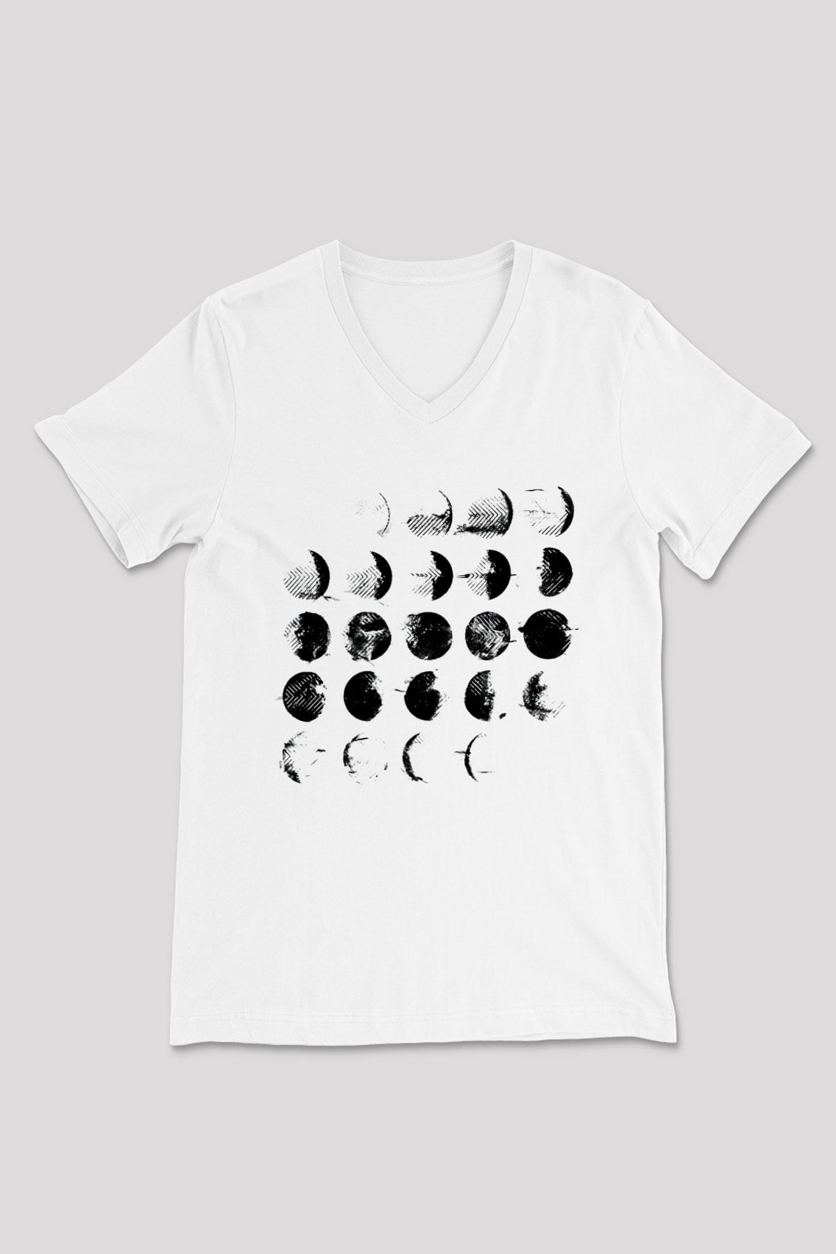 Converge Beyaz Unisex V Yaka Tişört T-Shirt