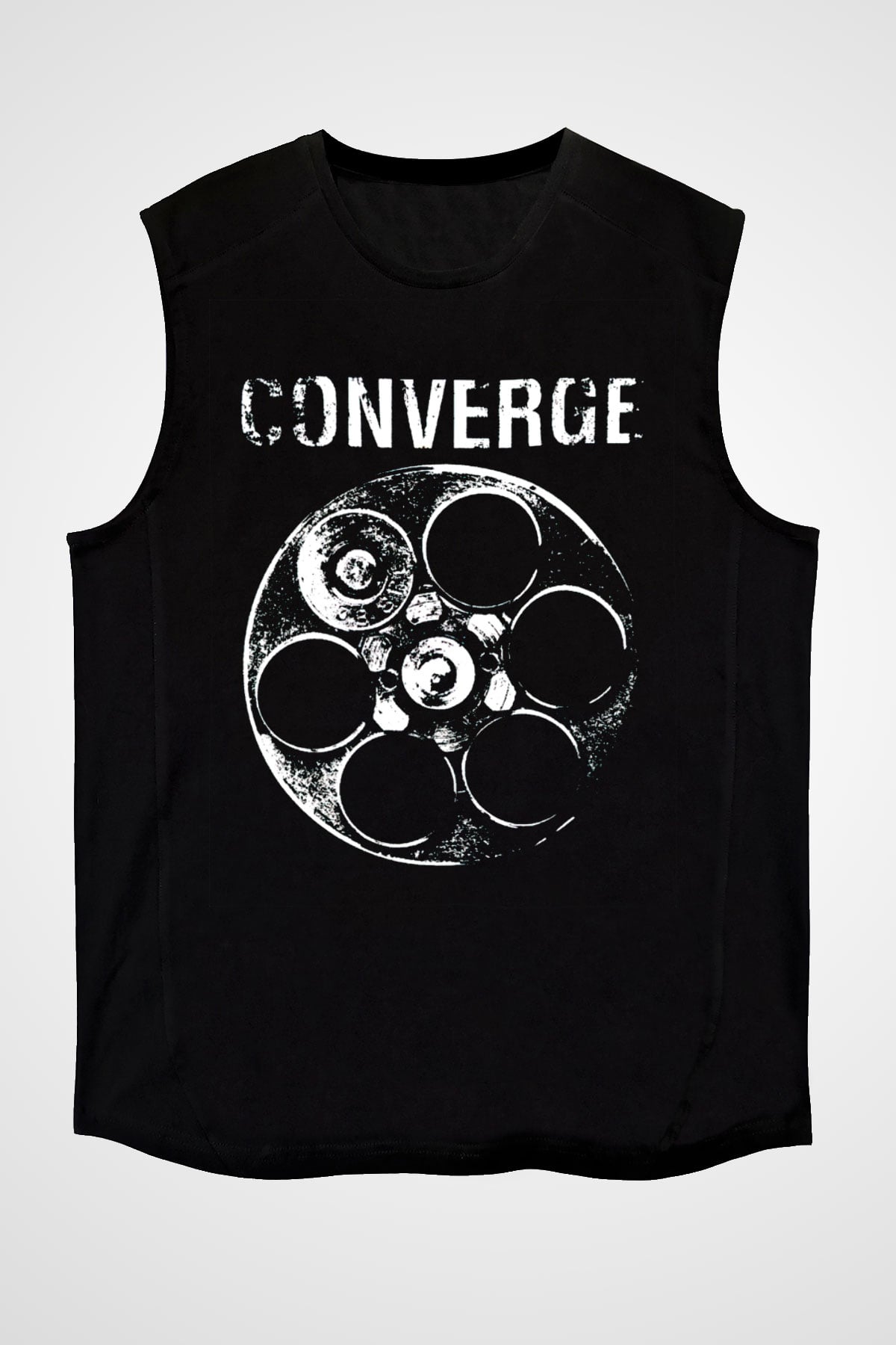 Converge Siyah Unisex Kolsuz Tişört