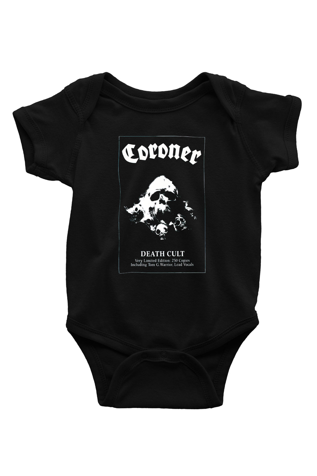Coroner Baskılı Siyah Bebek Body - Zıbın