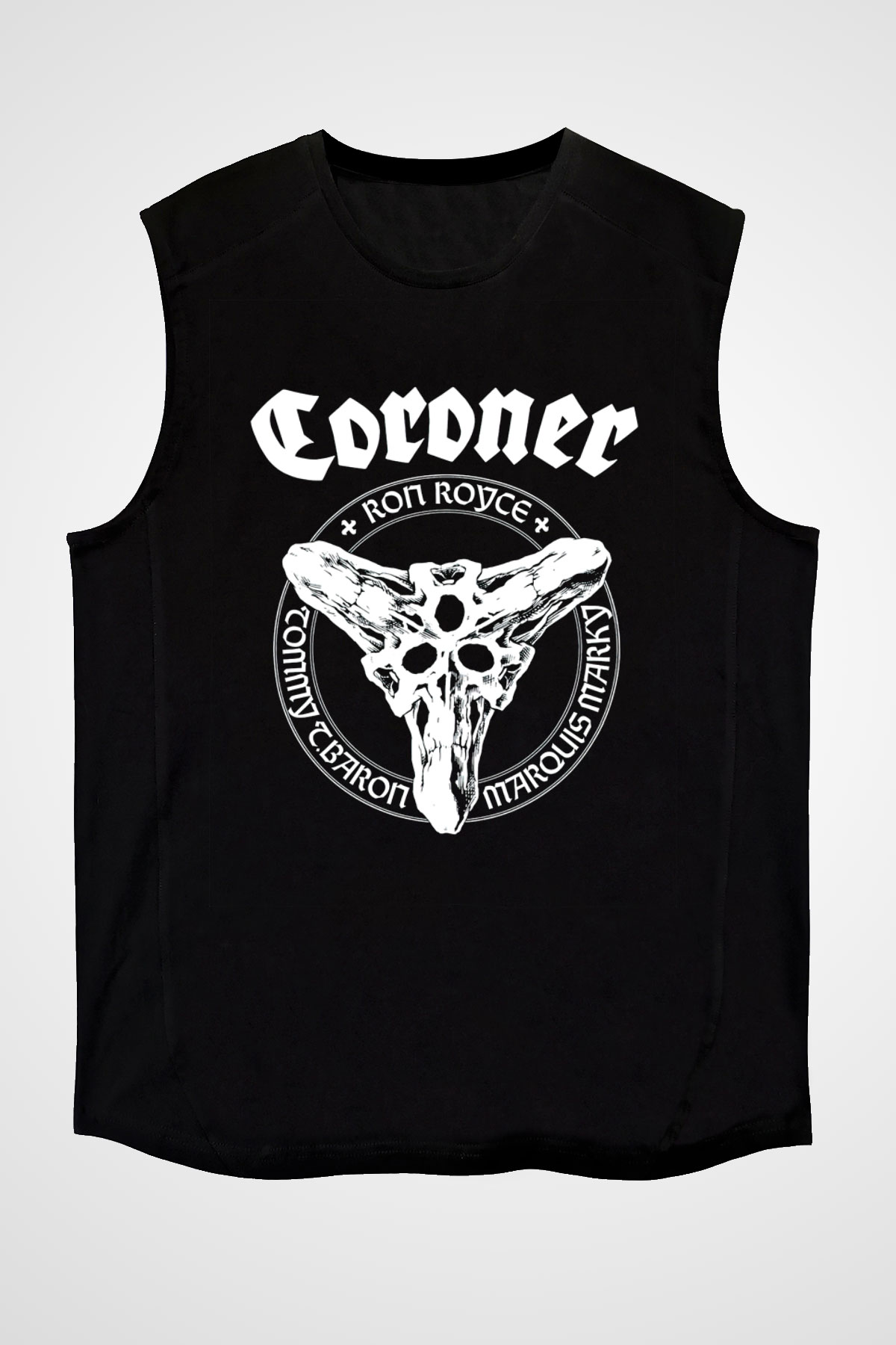 Coroner Siyah Unisex Kolsuz Tişört