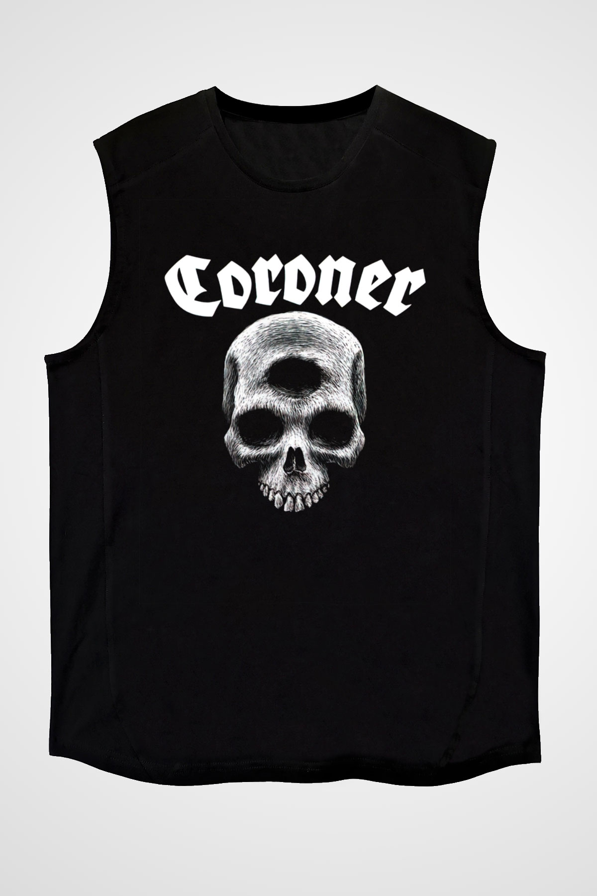 Coroner Siyah Unisex Kolsuz Tişört