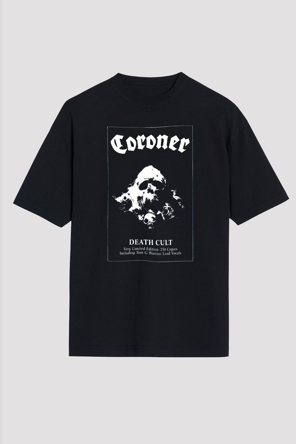 Coroner Siyah Unisex Oversize Tişört T-Shirt