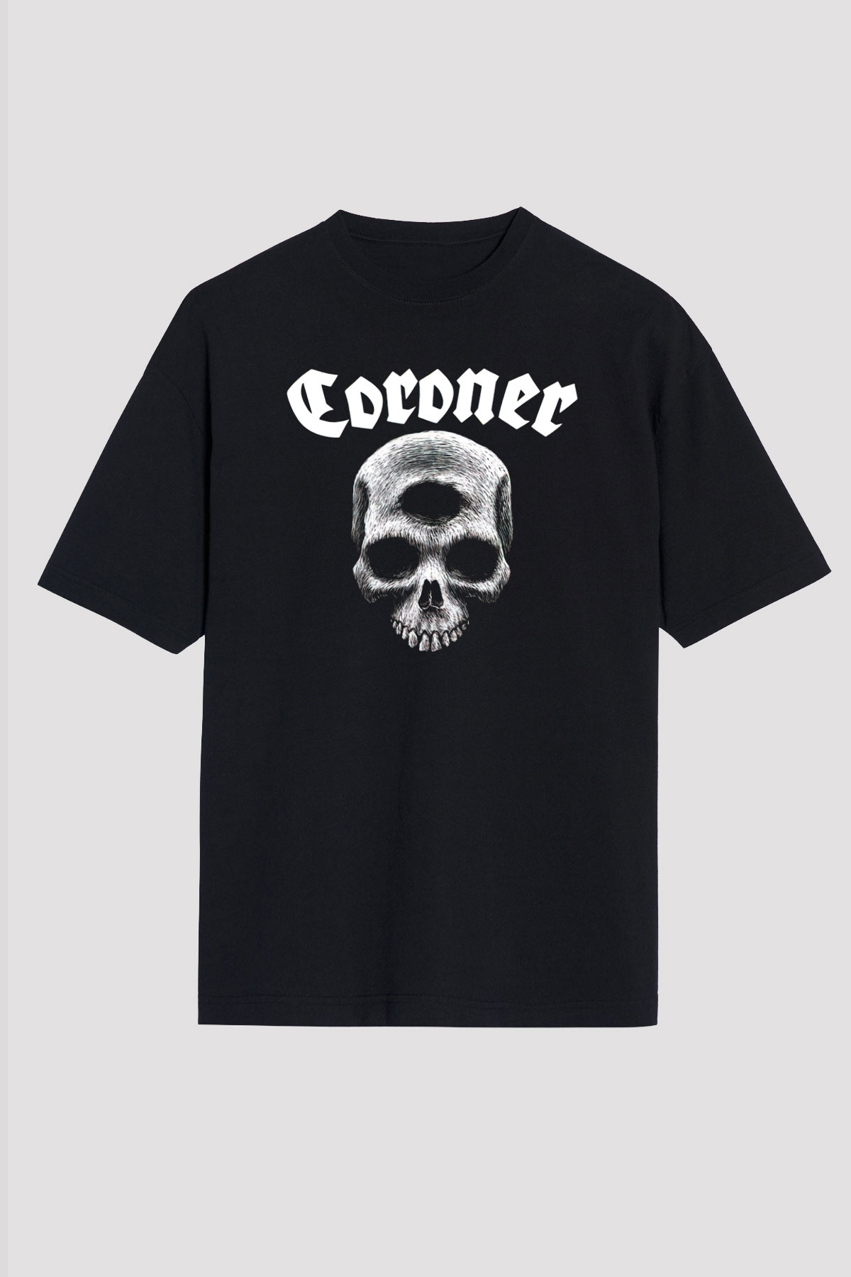 Coroner Siyah Unisex Tişört T-Shirt - TişörtFabrikası