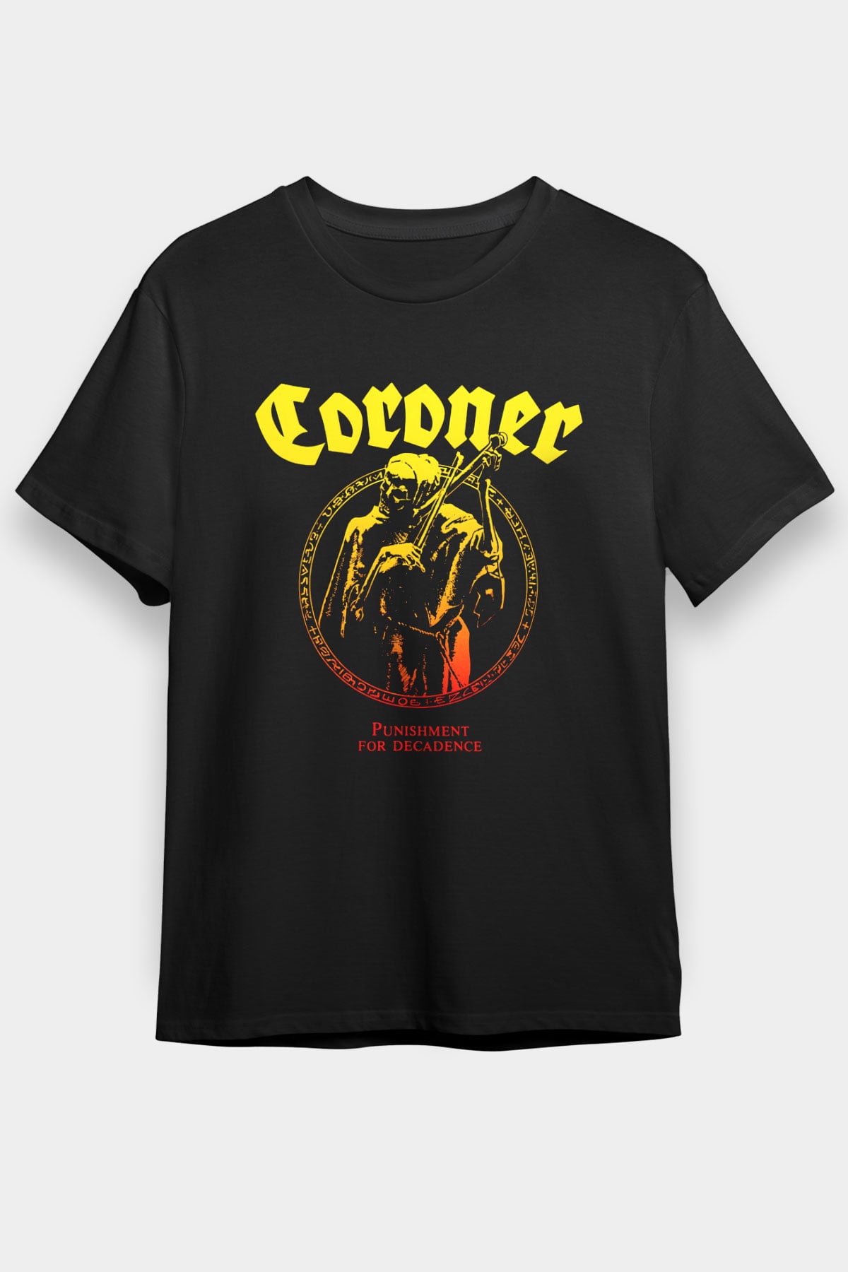Coroner Siyah Unisex Tişört T-Shirt - TişörtFabrikası