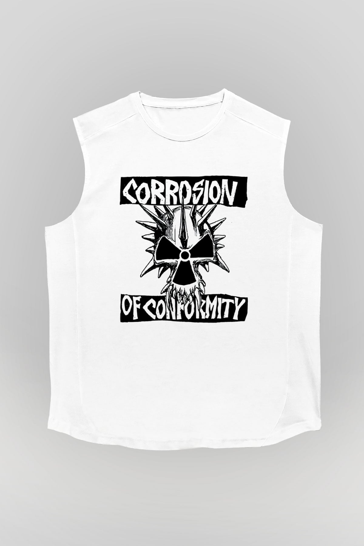 Corrosion of Conformity Beyaz Unisex Kolsuz Tişört