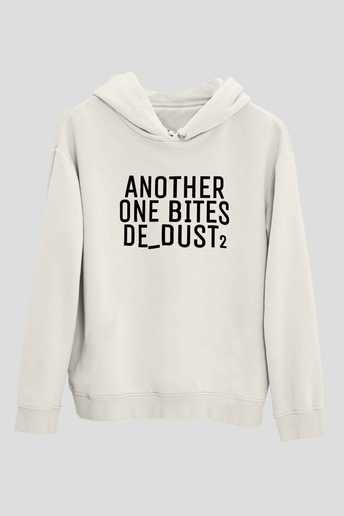 Counter Strike Baskılı Beyaz Unisex Kapüşonlu Sweatshirt