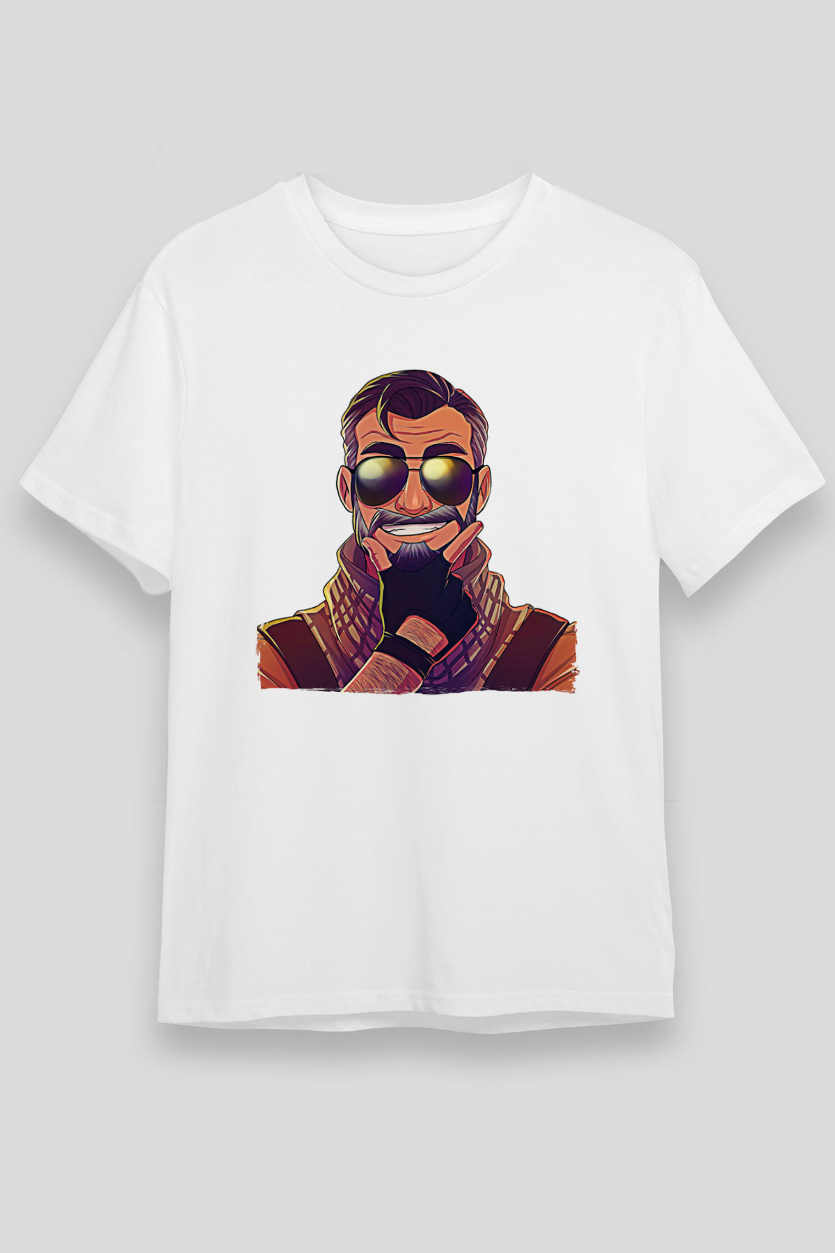 Counter Strike Baskılı Unisex Beyaz Tişört - Tshirt