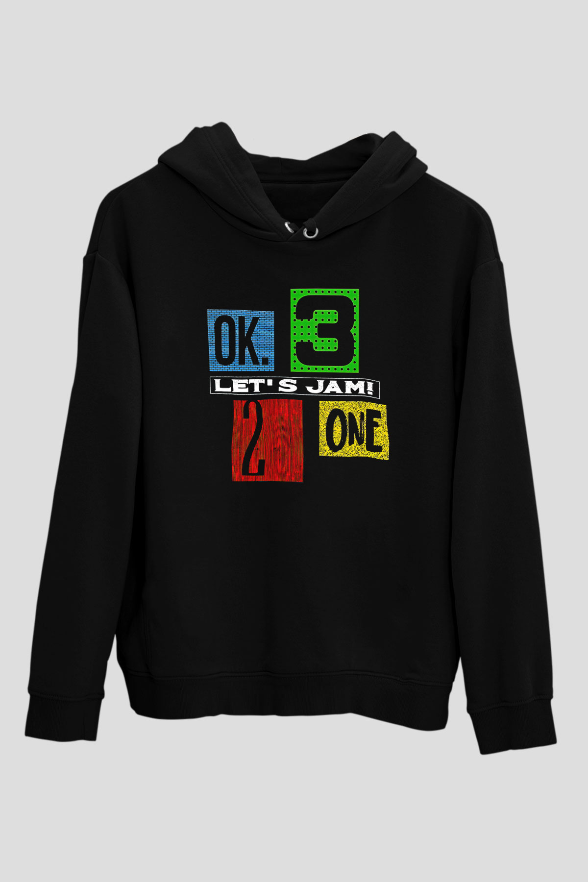 Cowboy Bebop Baskılı Unisex Siyah Hoodie