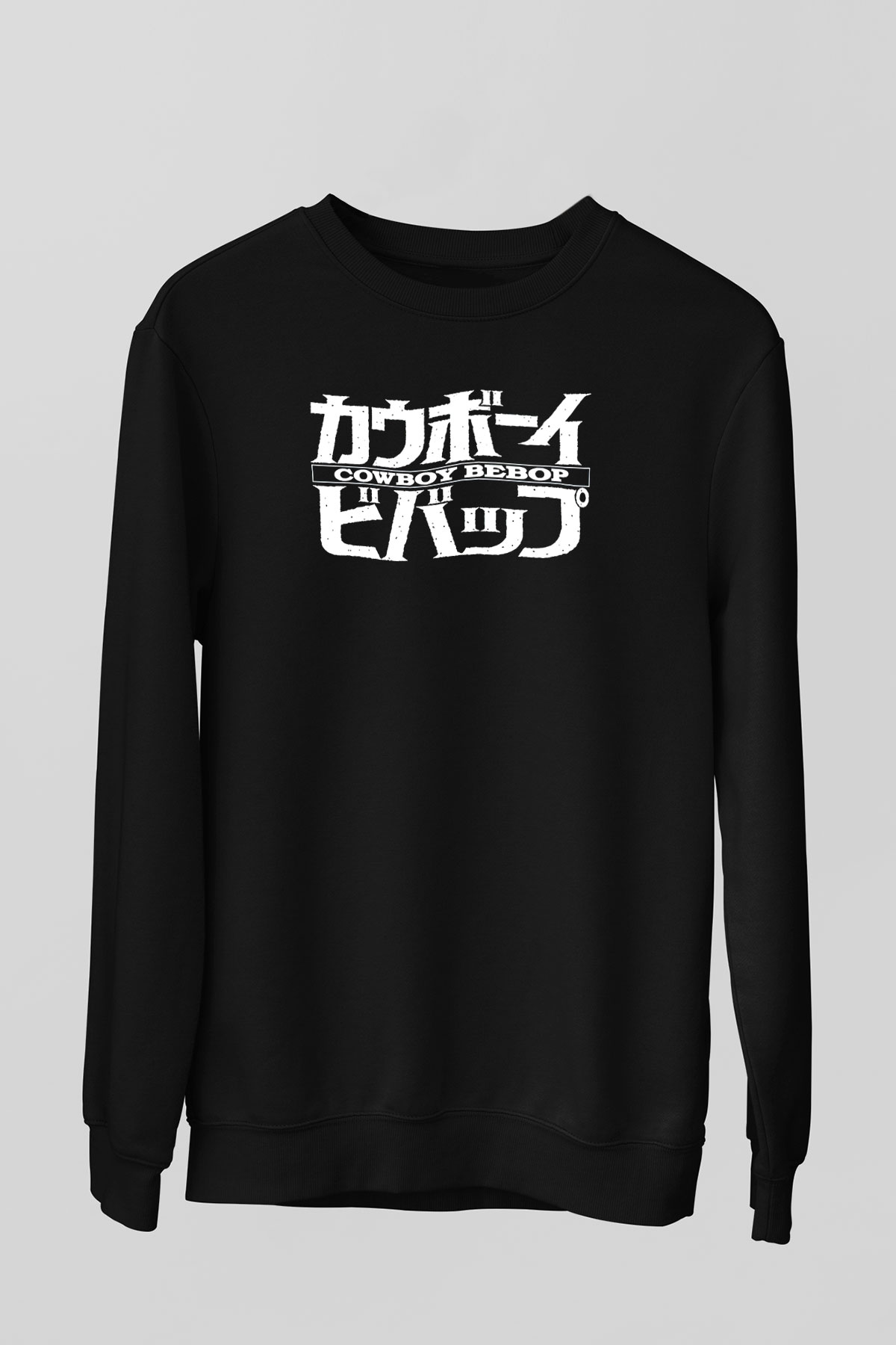 Cowboy Bebop Baskılı Unisex Siyah Sweatshirt
