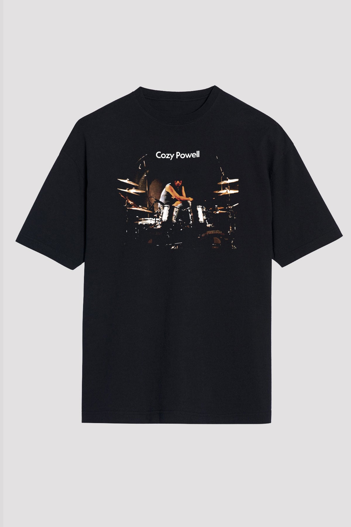 Cozy Powell Siyah Unisex Oversize Tişört T-Shirt
