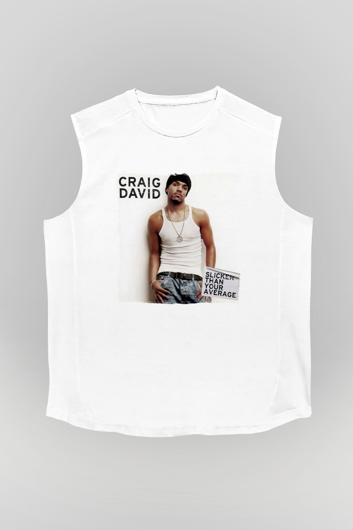 Craig David Beyaz Unisex Kolsuz Tişört