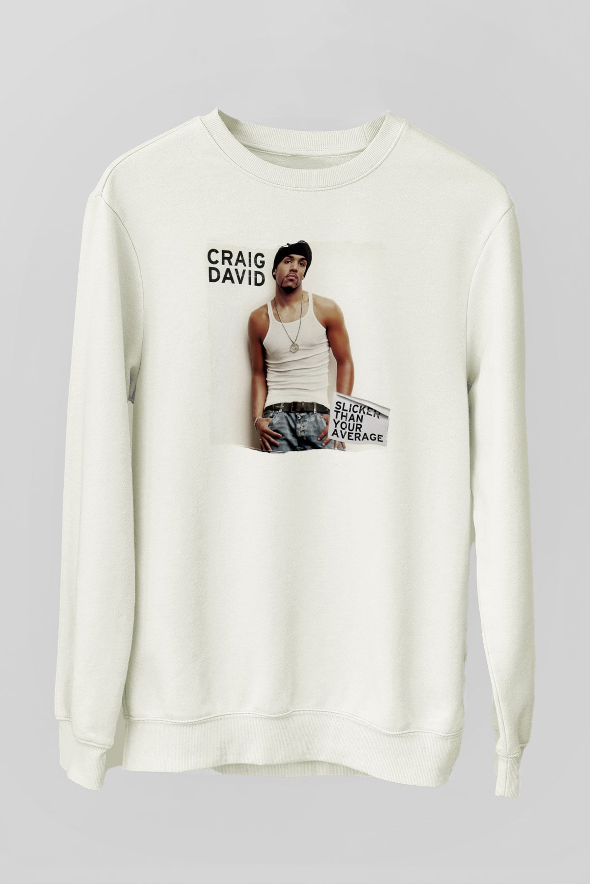Craig David Beyaz Unisex Sweatshirt