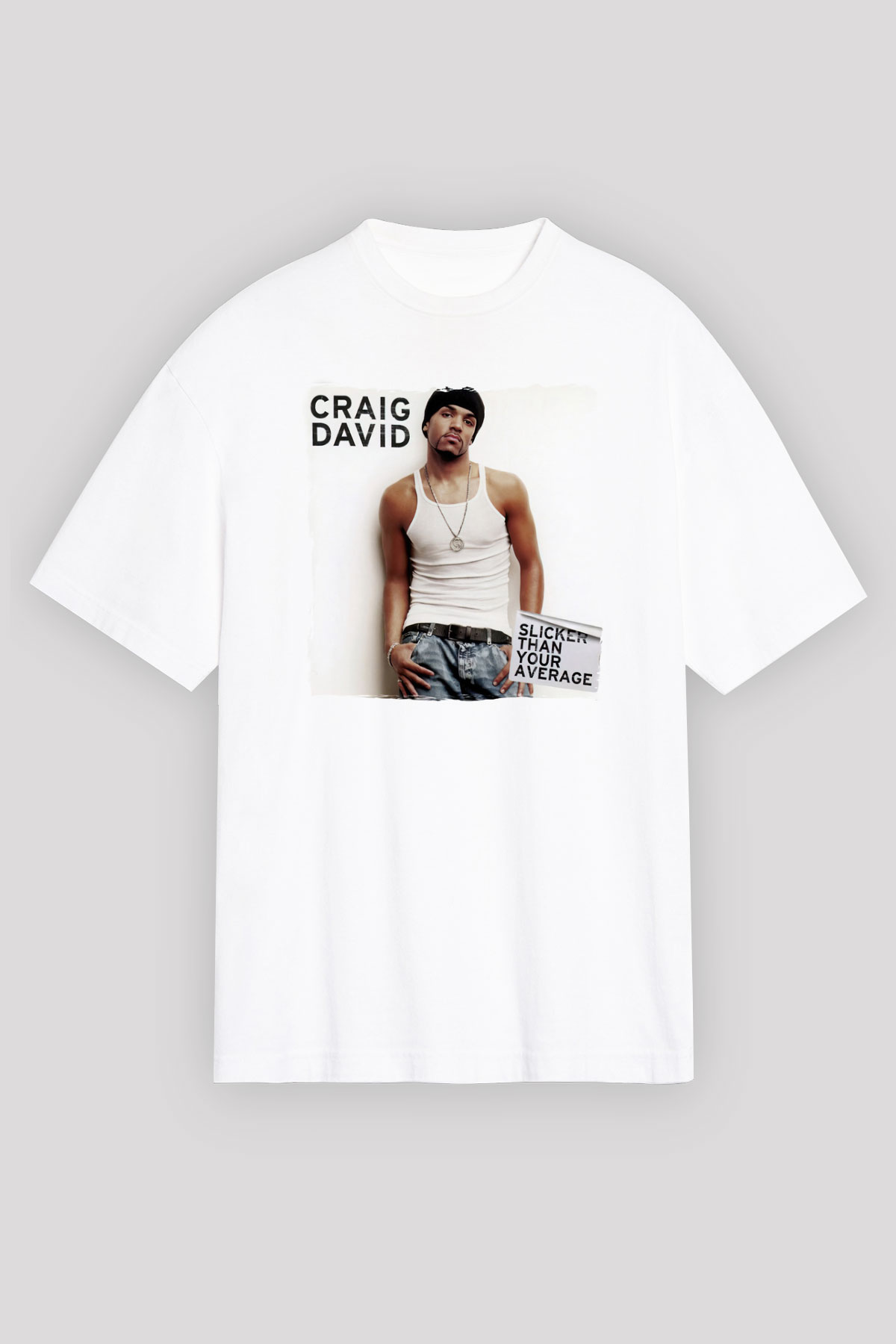 Craig David Beyaz Unisex Tişört T-Shirt - TişörtFabrikası