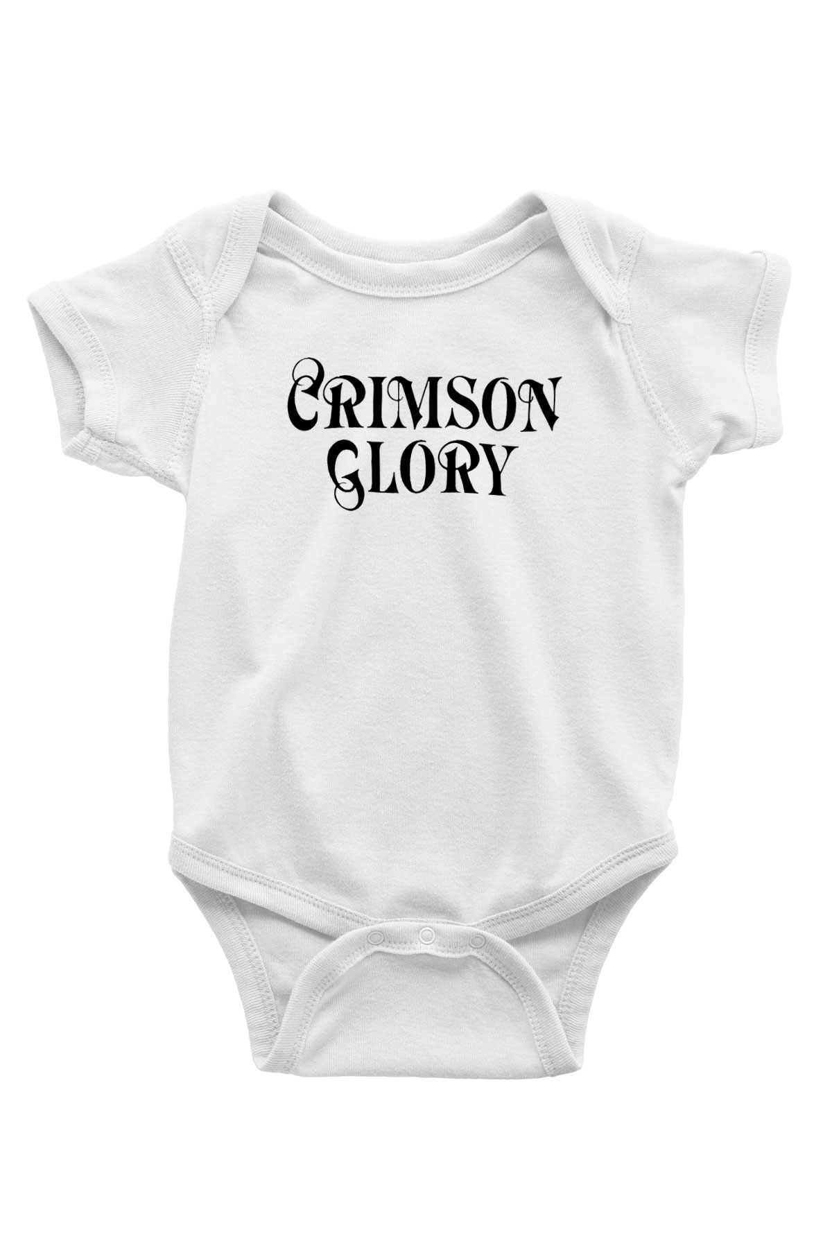 Crimson Glory Baskılı Beyaz Unisex Bebek Body - Zıbın