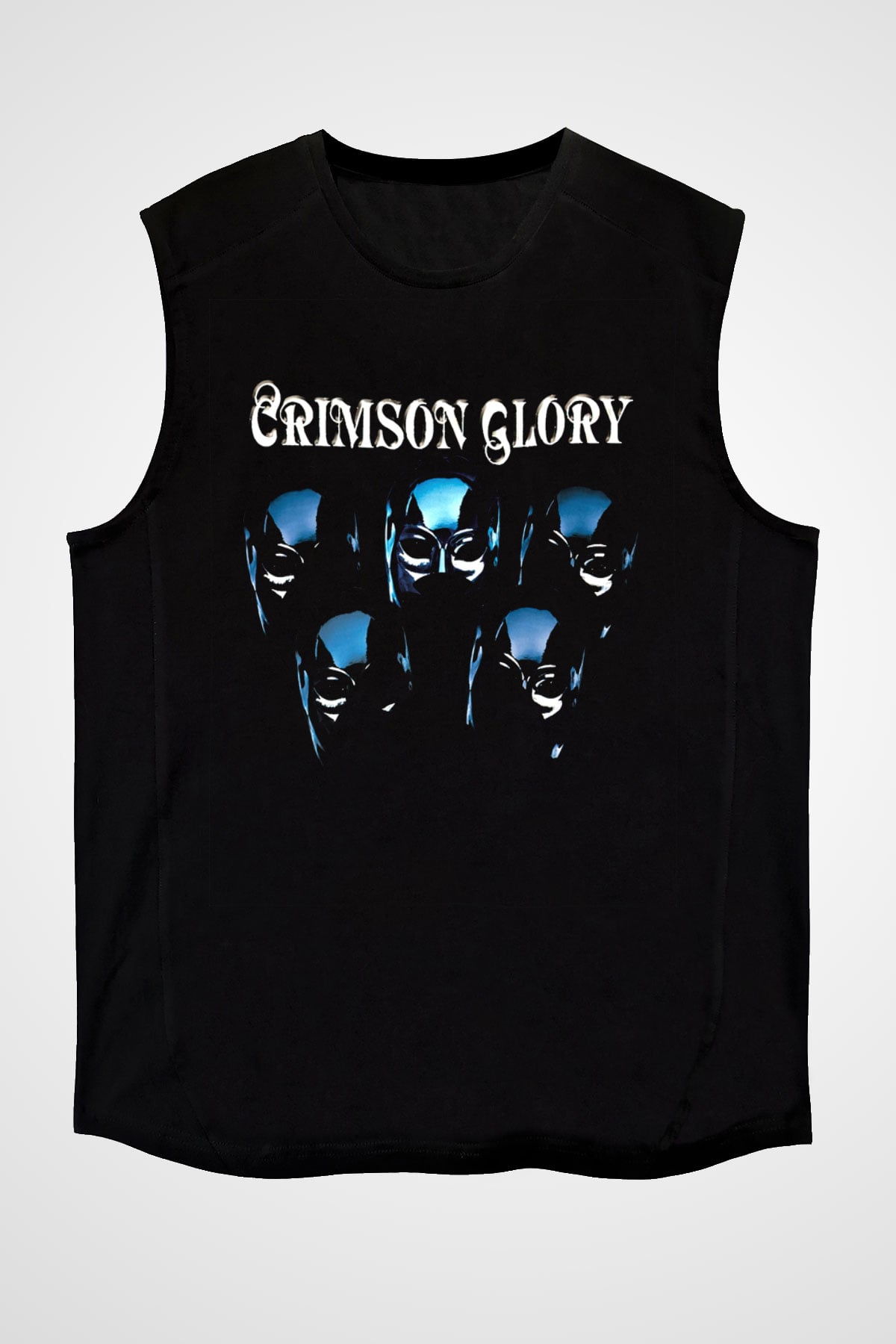 Crimson Glory Siyah Unisex Kolsuz Tişört