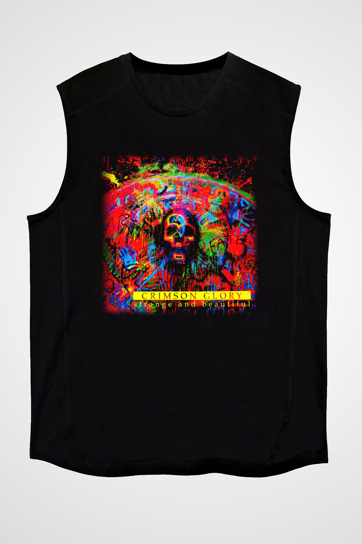 Crimson Glory Siyah Unisex Kolsuz Tişört