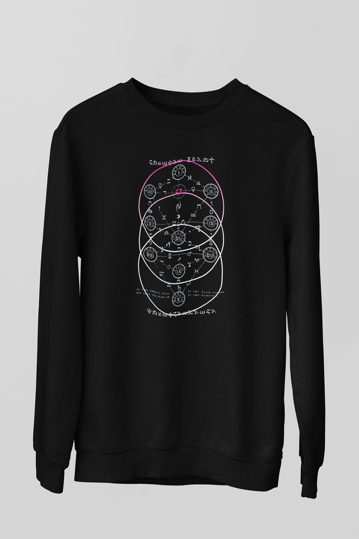 Crimson Glory Siyah Unisex Sweatshirt