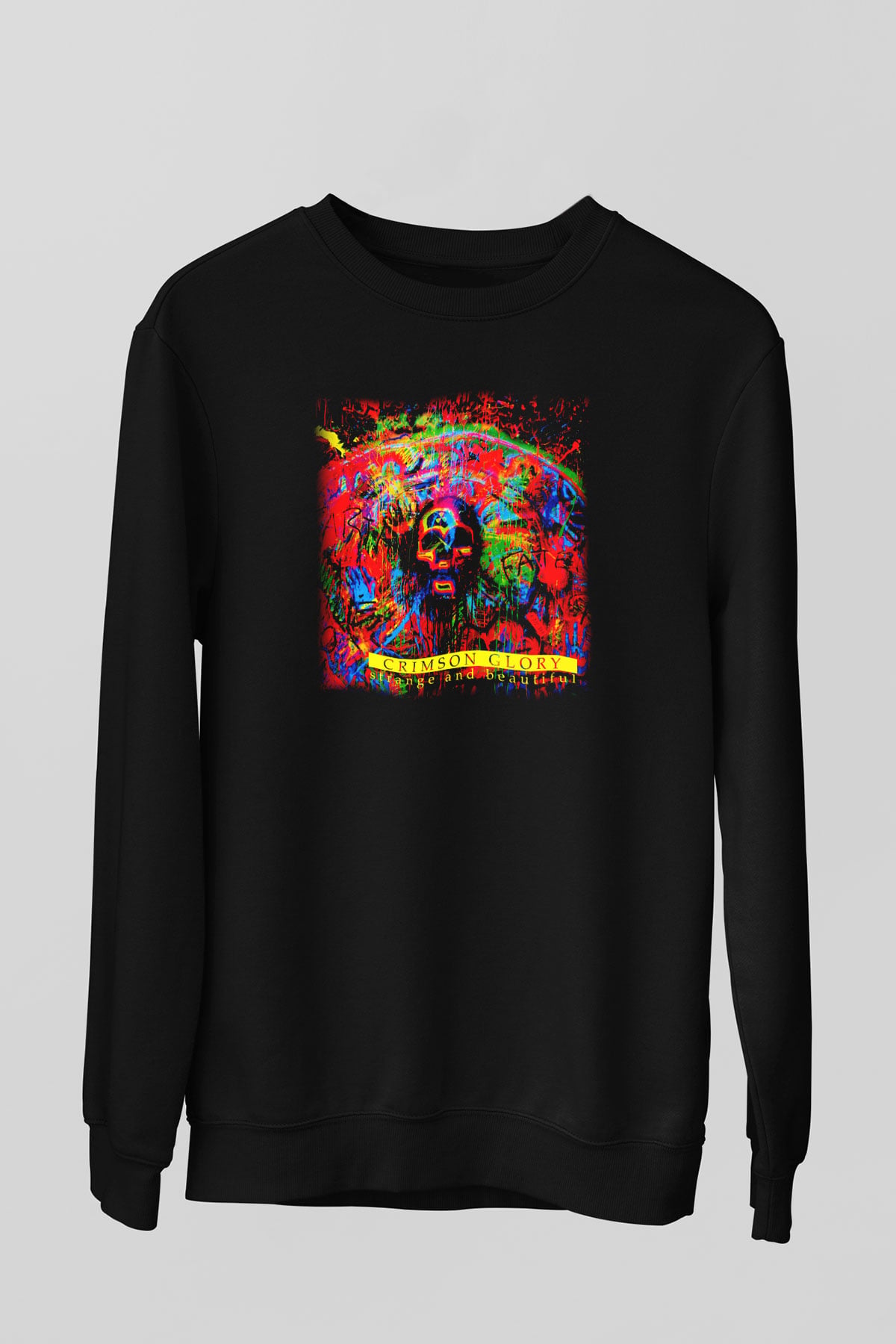 Crimson Glory Siyah Unisex Sweatshirt