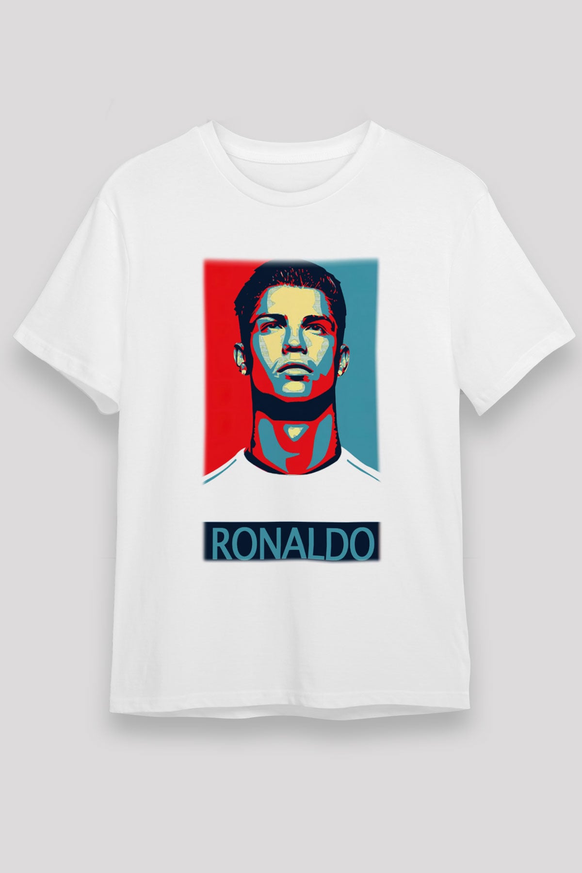 Cristiano Ronaldo Beyaz Unisex Tişört T-Shirt - TişörtFabrikası