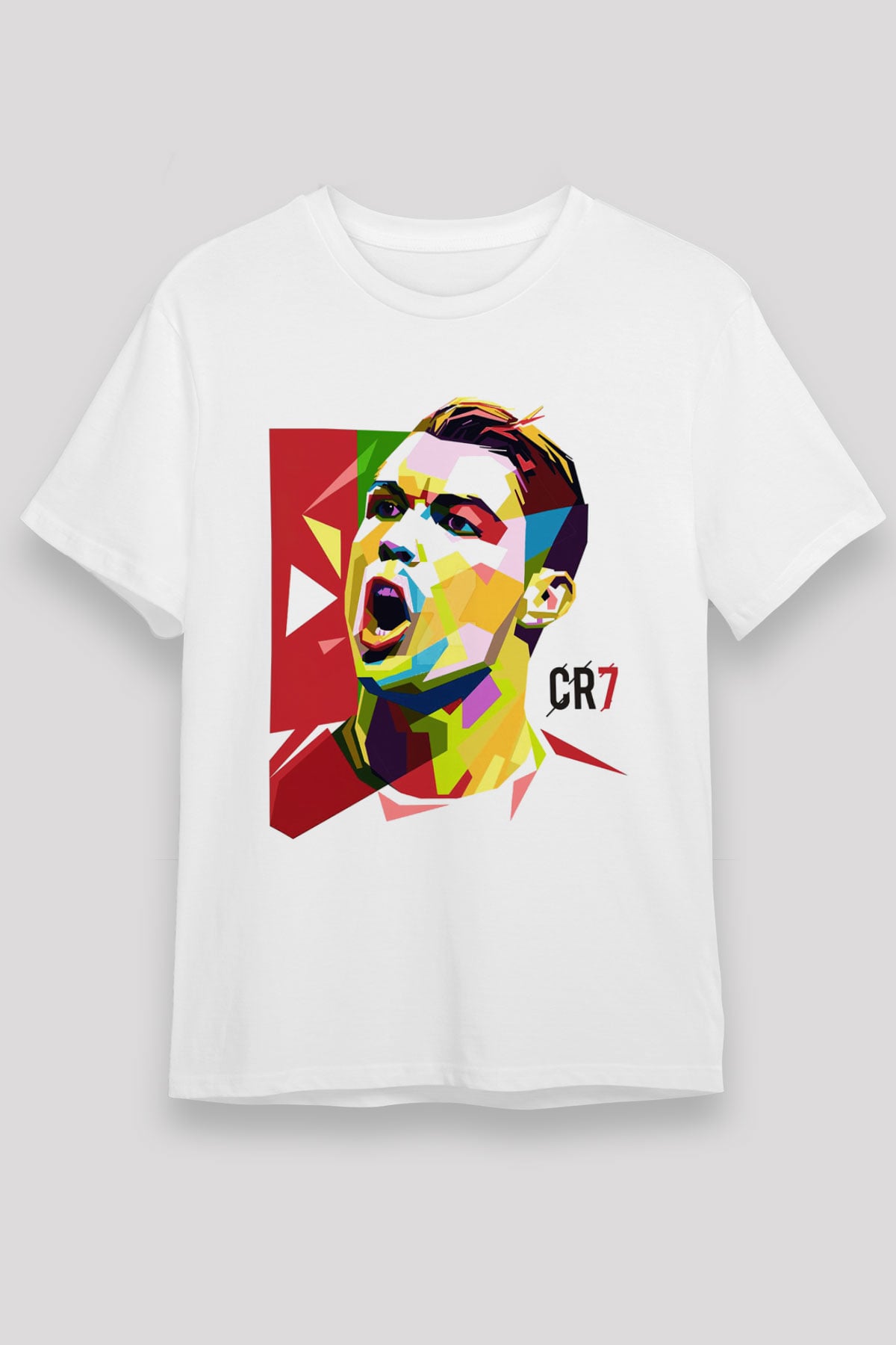 Cristiano Ronaldo Beyaz Unisex Tişört T-Shirt - TişörtFabrikası