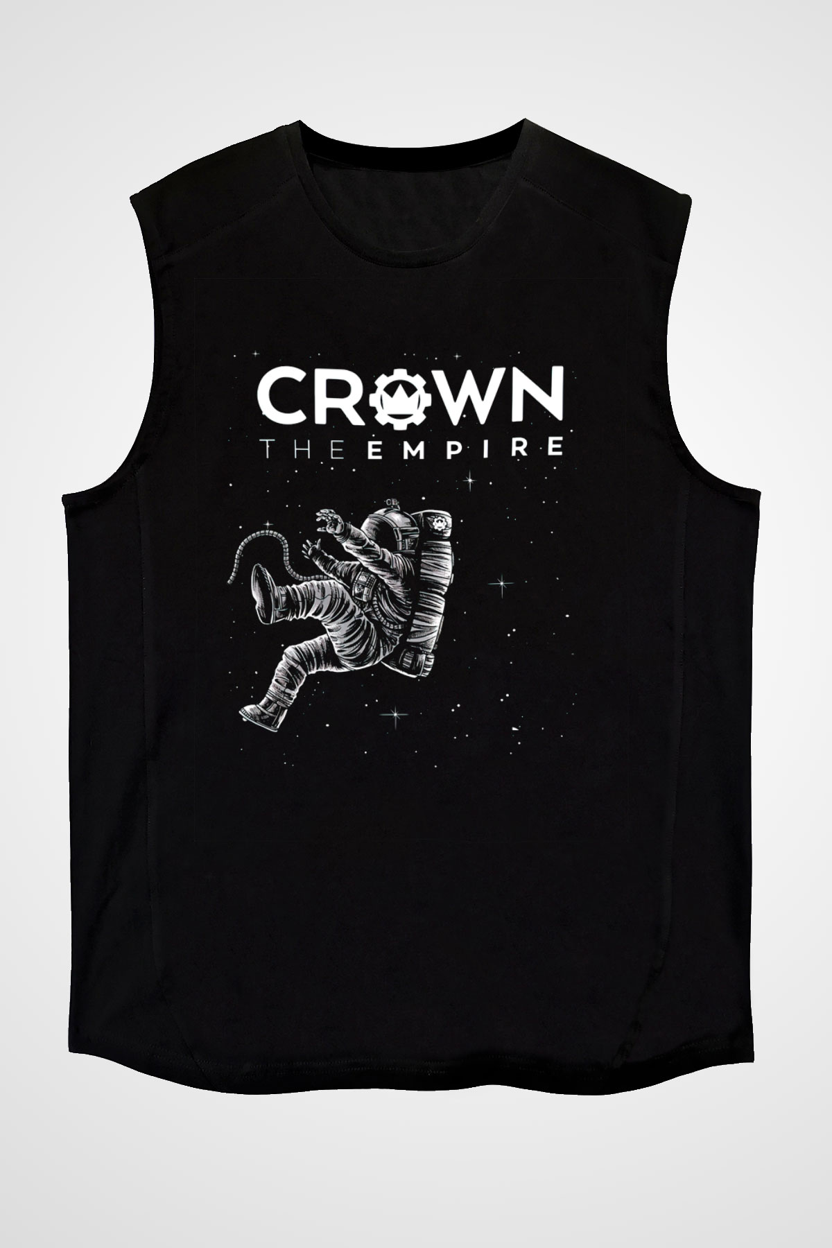 Crown the Empire Siyah Unisex Kolsuz Tişört
