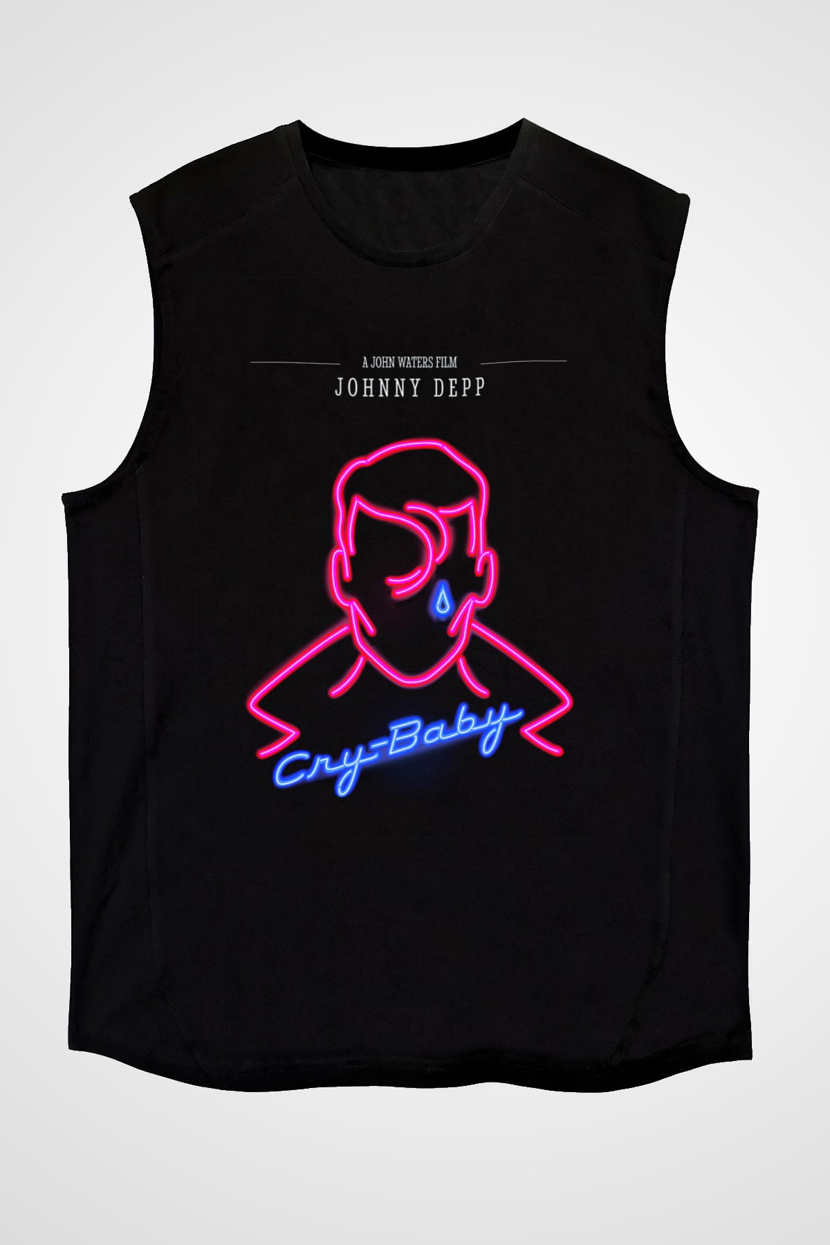 Cry-Baby Siyah Unisex Kolsuz Tişört