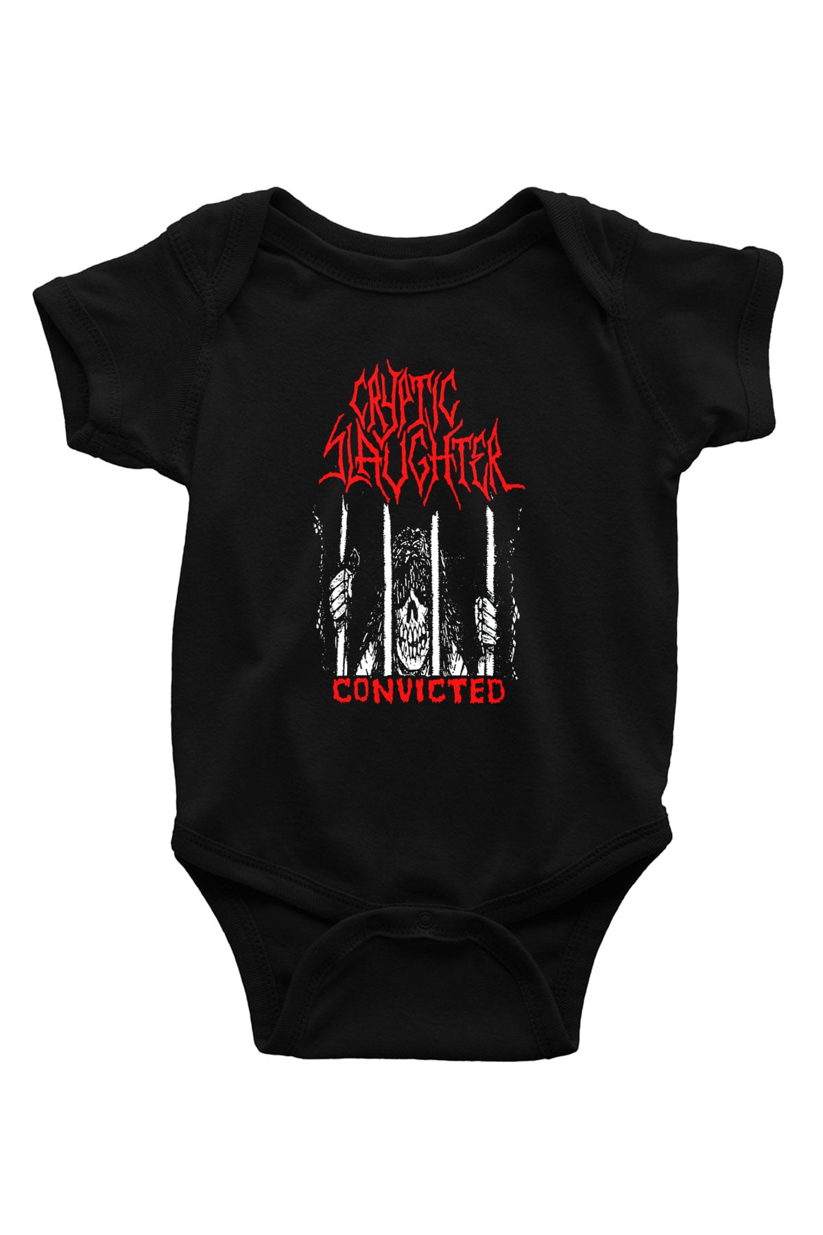 Cryptic Slaughter Siyah Bebek Body - Zıbın