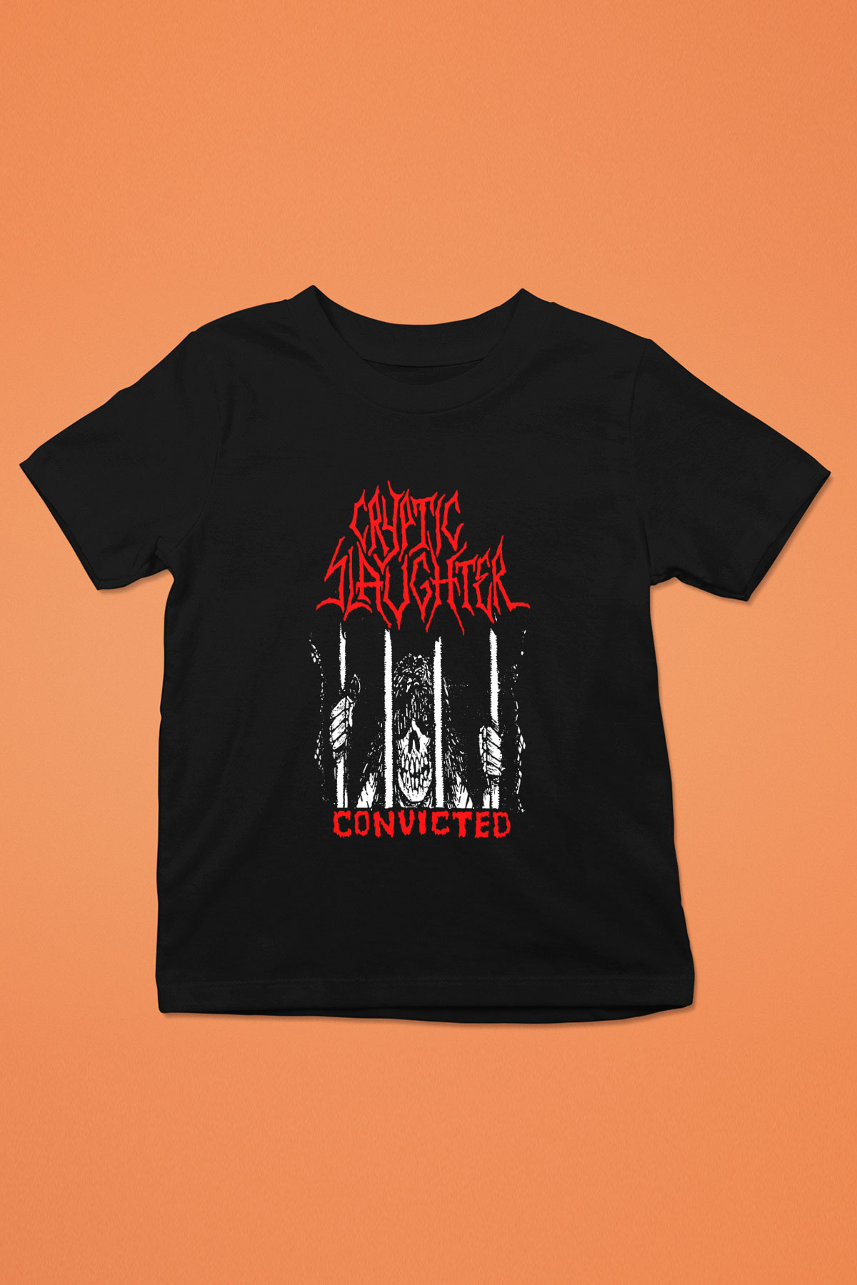 Cryptic Slaughter Siyah Unisex Çocuk Tişört