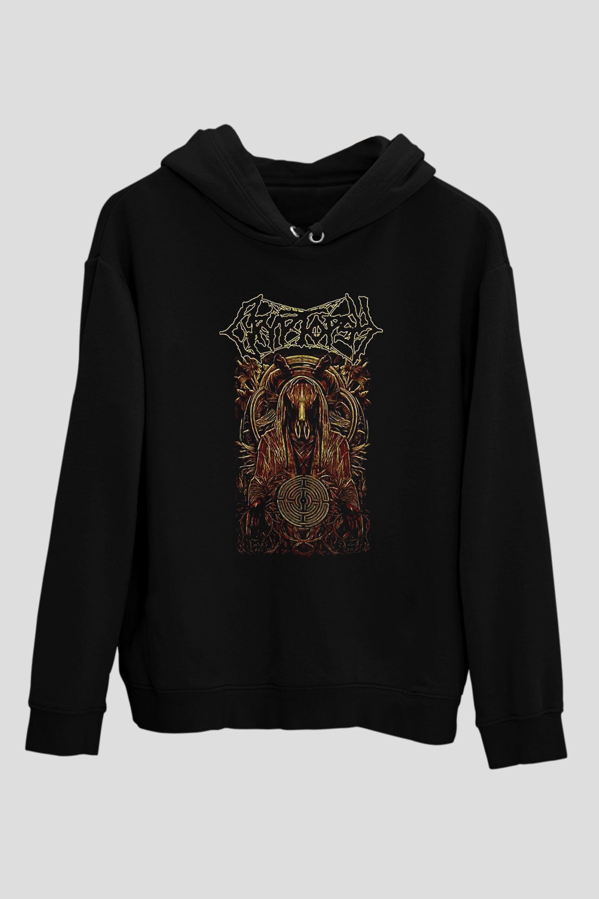 Cryptopsy Baskılı Unisex Siyah Kapüşonlu Sweatshirt