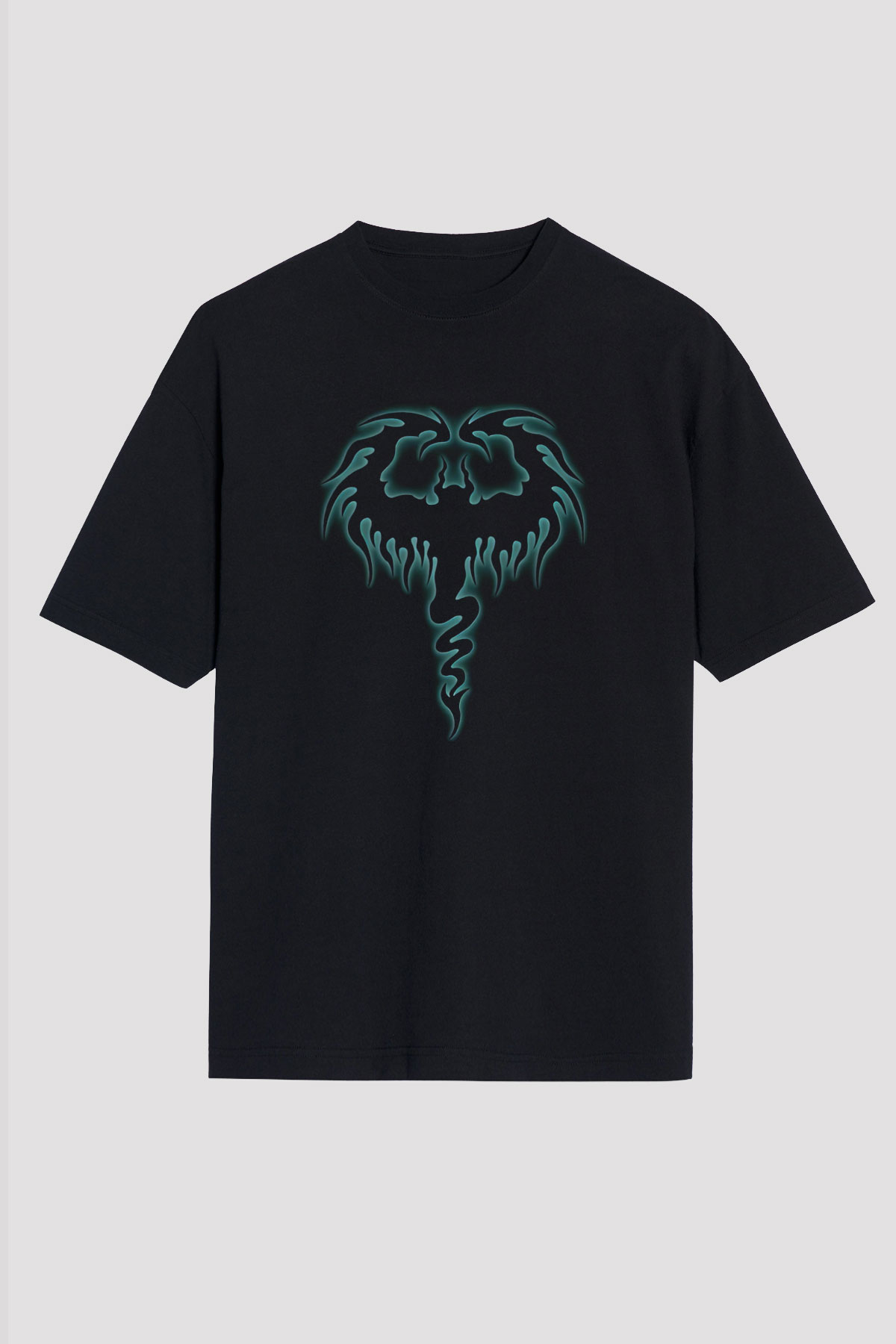 Cryptopsy Baskılı Unisex Siyah Oversize Tişört - Tshirt