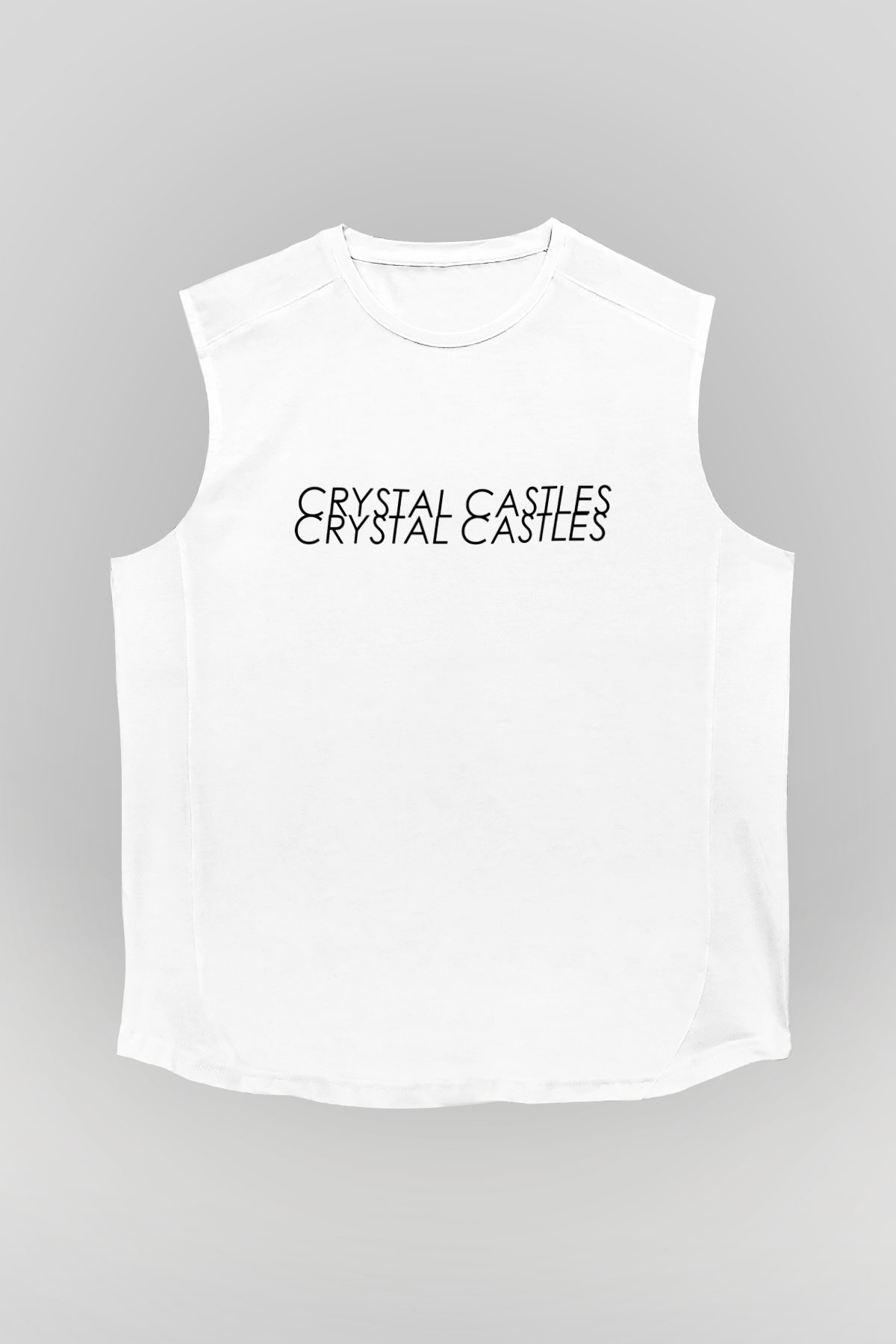 Crystal Castles Beyaz Unisex Kolsuz Tişört