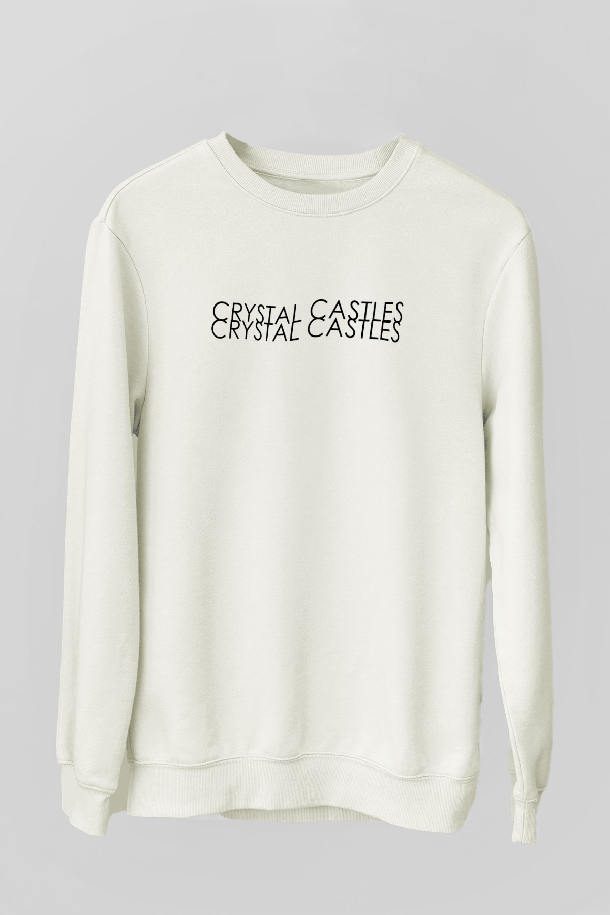 Crystal Castles Beyaz Unisex Sweatshirt