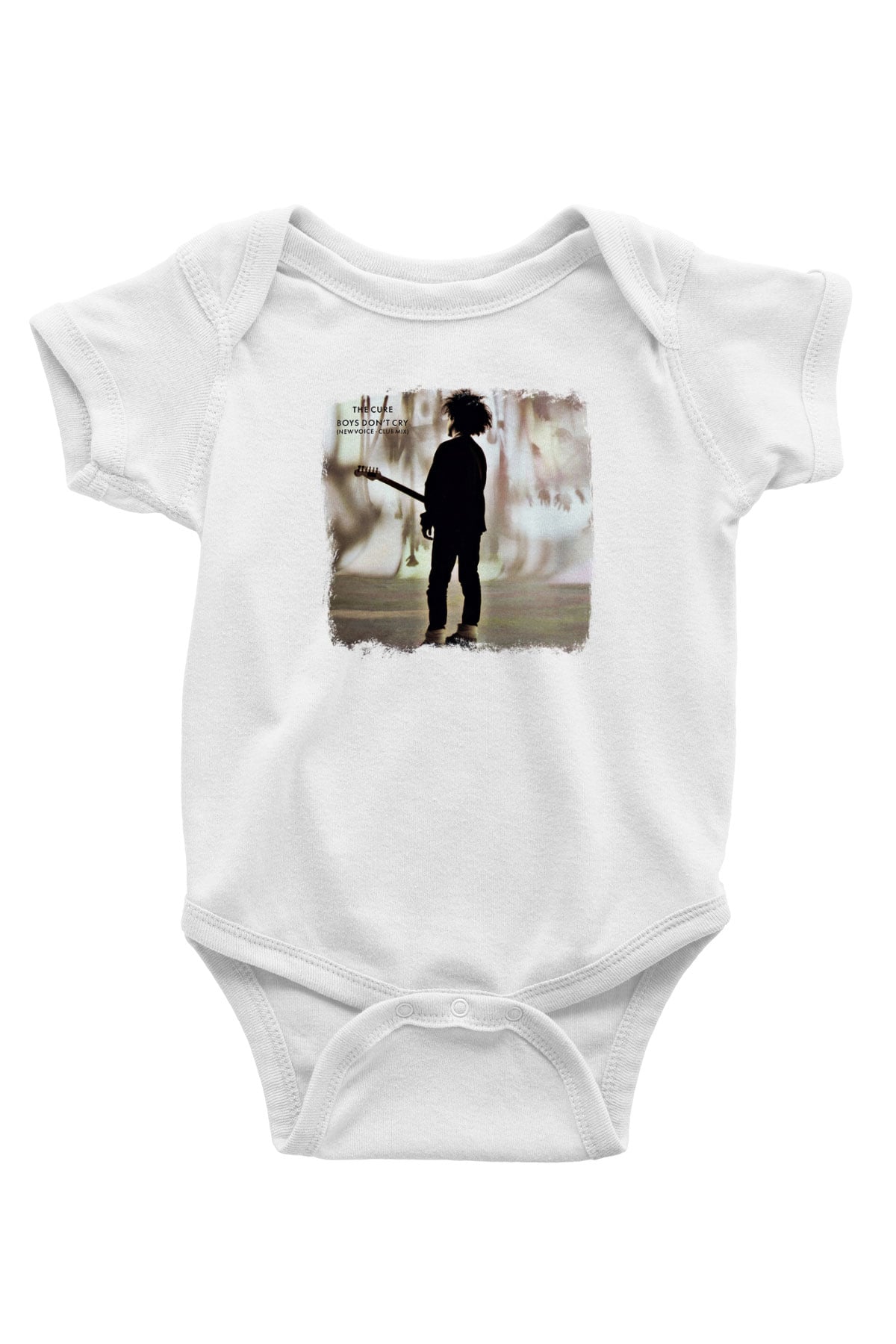 Cure Baskılı Unisex Beyaz Bebek Body - Zıbın