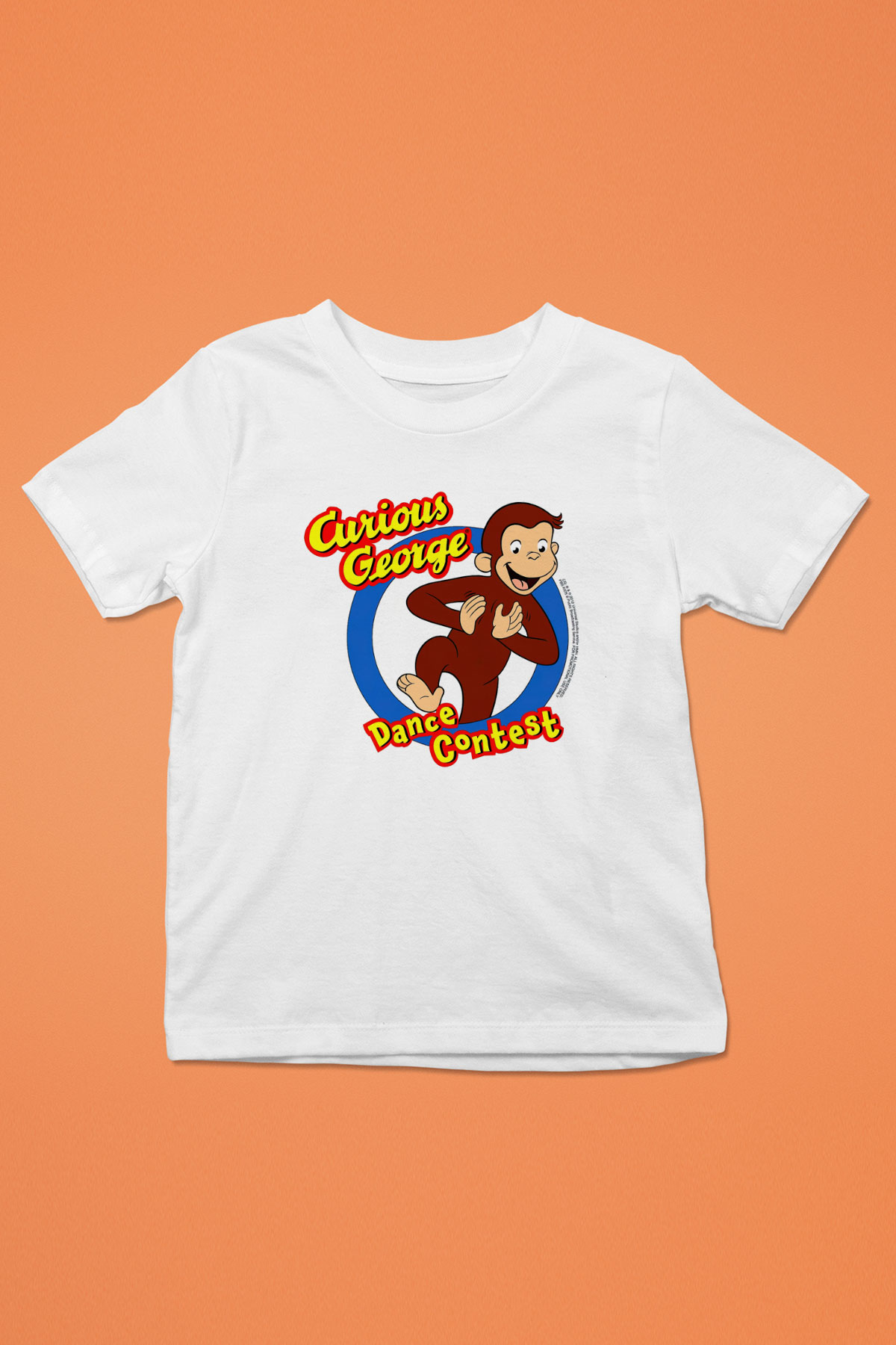 Curious George Beyaz Unisex Çocuk Tişört