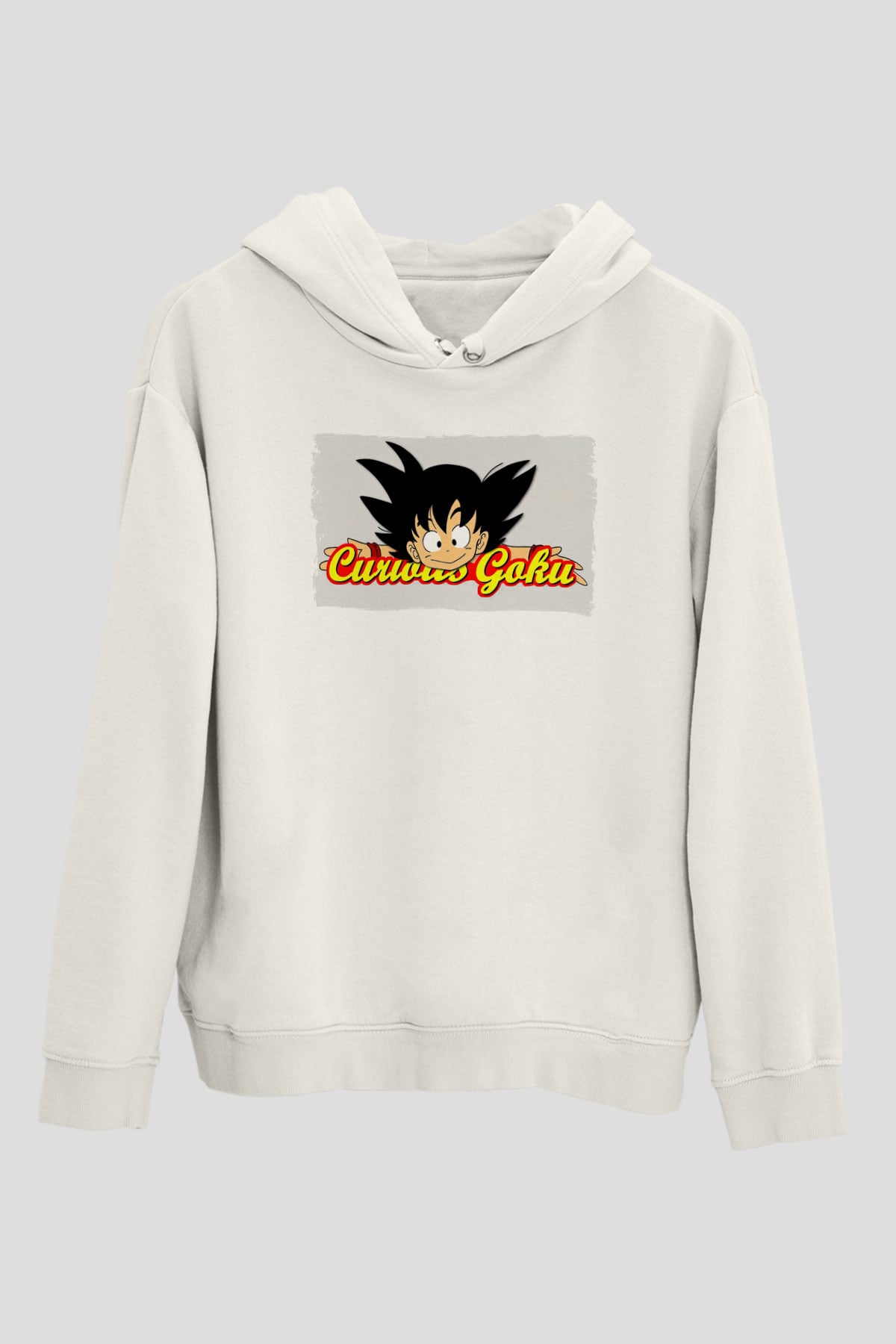 Curious George Beyaz Unisex Hoodie