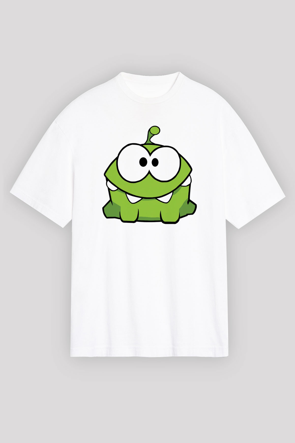 Cut the Rope Beyaz Unisex Oversize Tişört T-Shirt