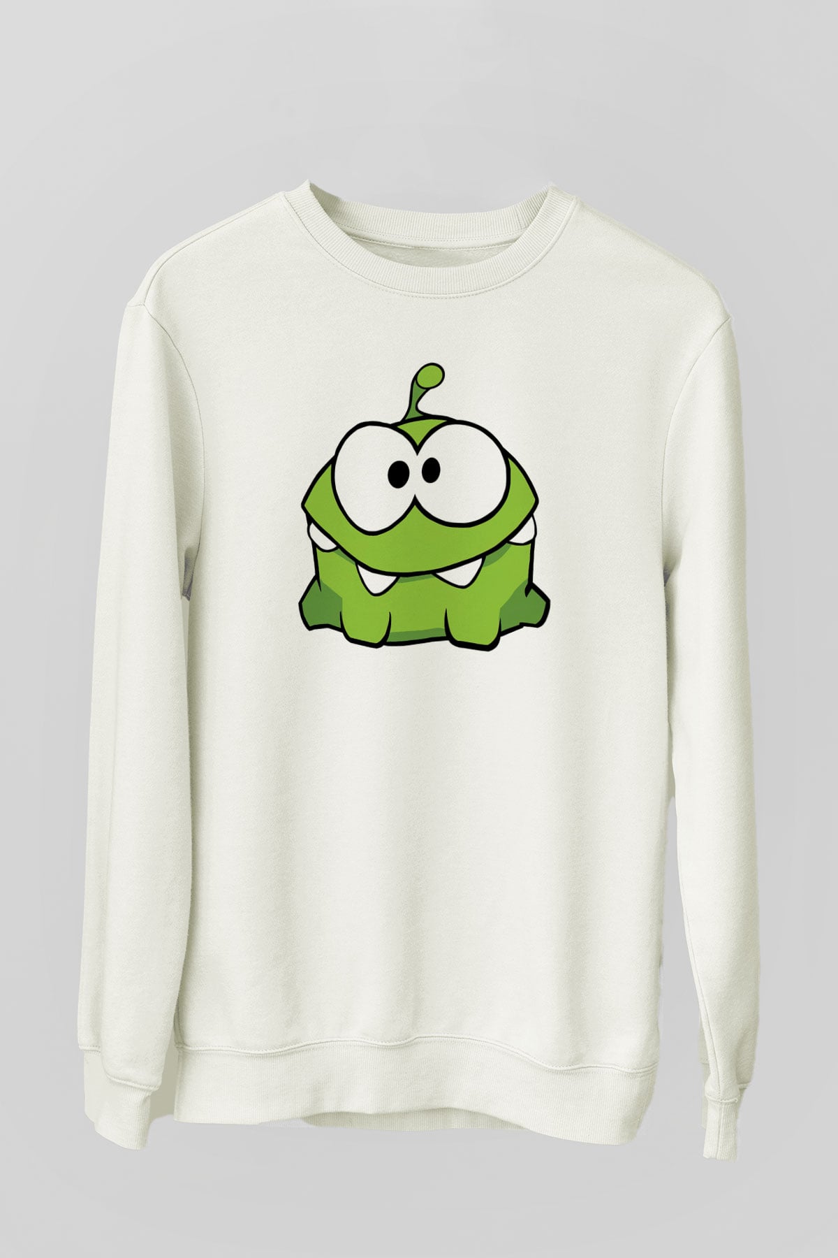Cut the Rope Beyaz Unisex Sweatshirt