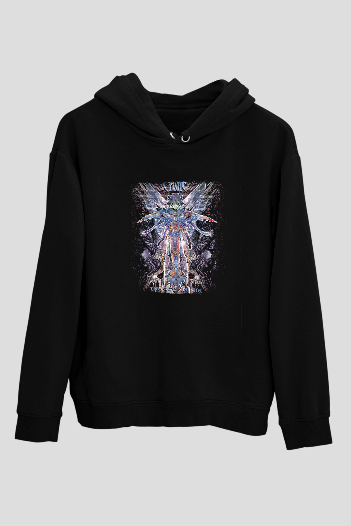 Cynic Baskılı Unisex Siyah Hoodie