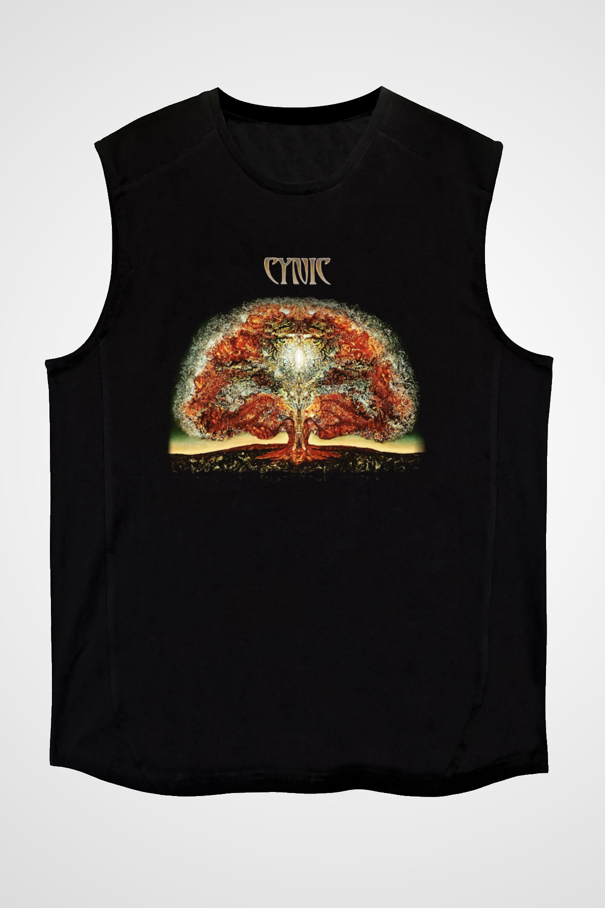 Cynic Siyah Unisex Kolsuz Tişört